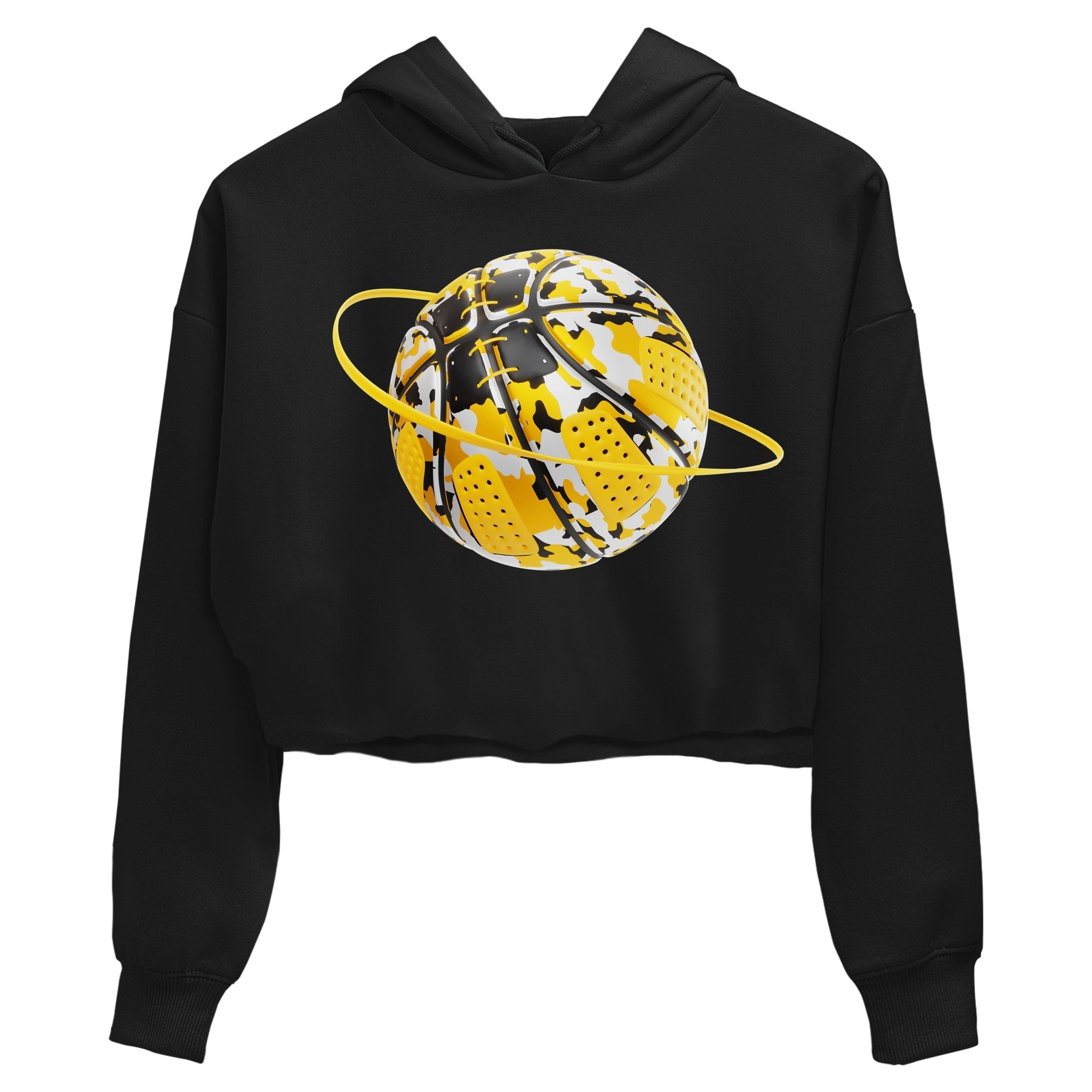 6s Yellow Ochre shirt to match jordans Camo Basketball Planet sneaker tees streetwear brand Air Jordan 6 Yellow Ochre Drip Gear Zone Brand Black 2 Crop T-Shirt