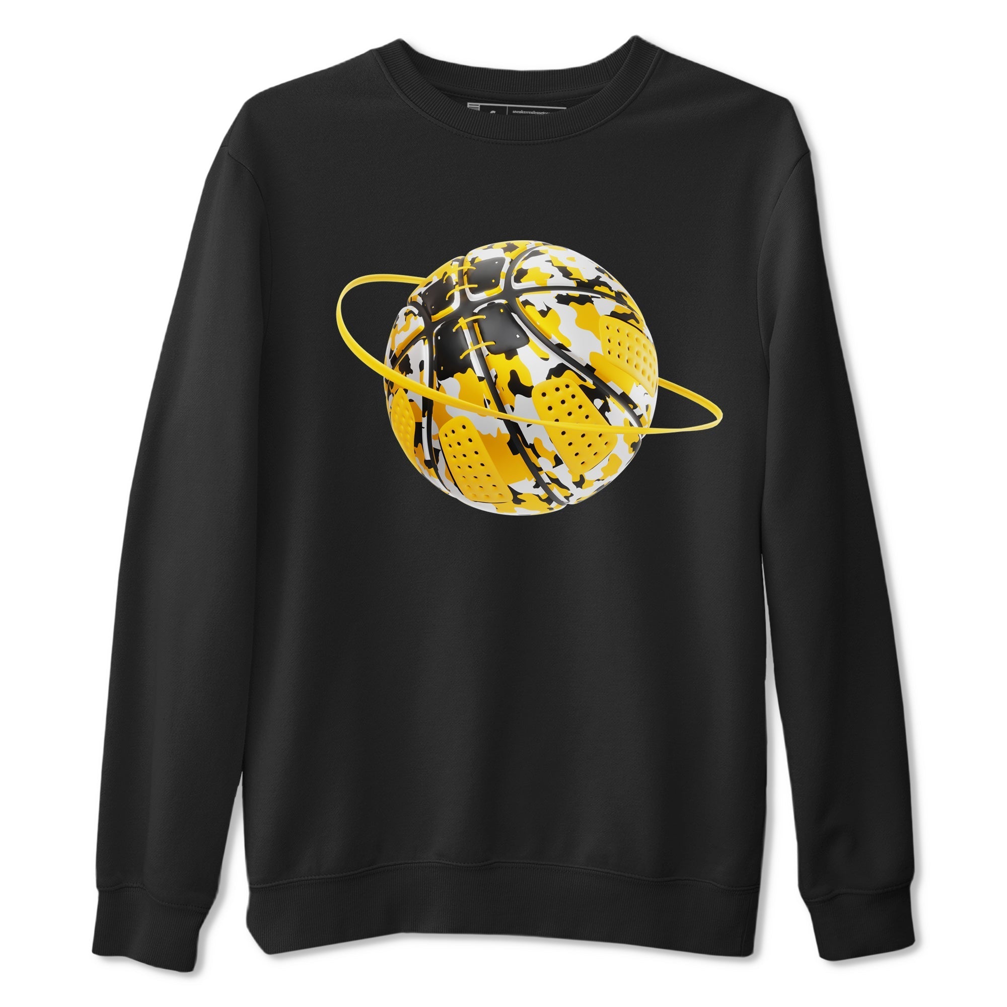 6s Yellow Ochre shirt to match jordans Camo Basketball Planet sneaker tees streetwear brand Air Jordan 6 Yellow Ochre Drip Gear Zone Brand Unisex Black 2 T-Shirt