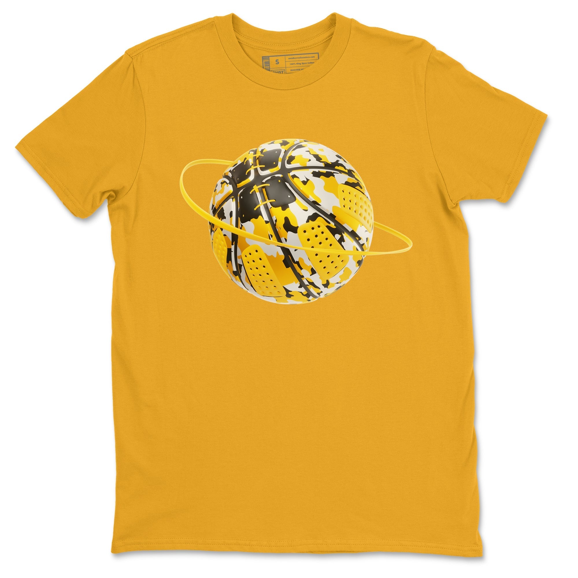 6s Yellow Ochre shirt to match jordans Camo Basketball Planet sneaker tees streetwear brand Air Jordan 6 Yellow Ochre Drip Gear Zone Brand Unisex Gold 2 T-Shirt