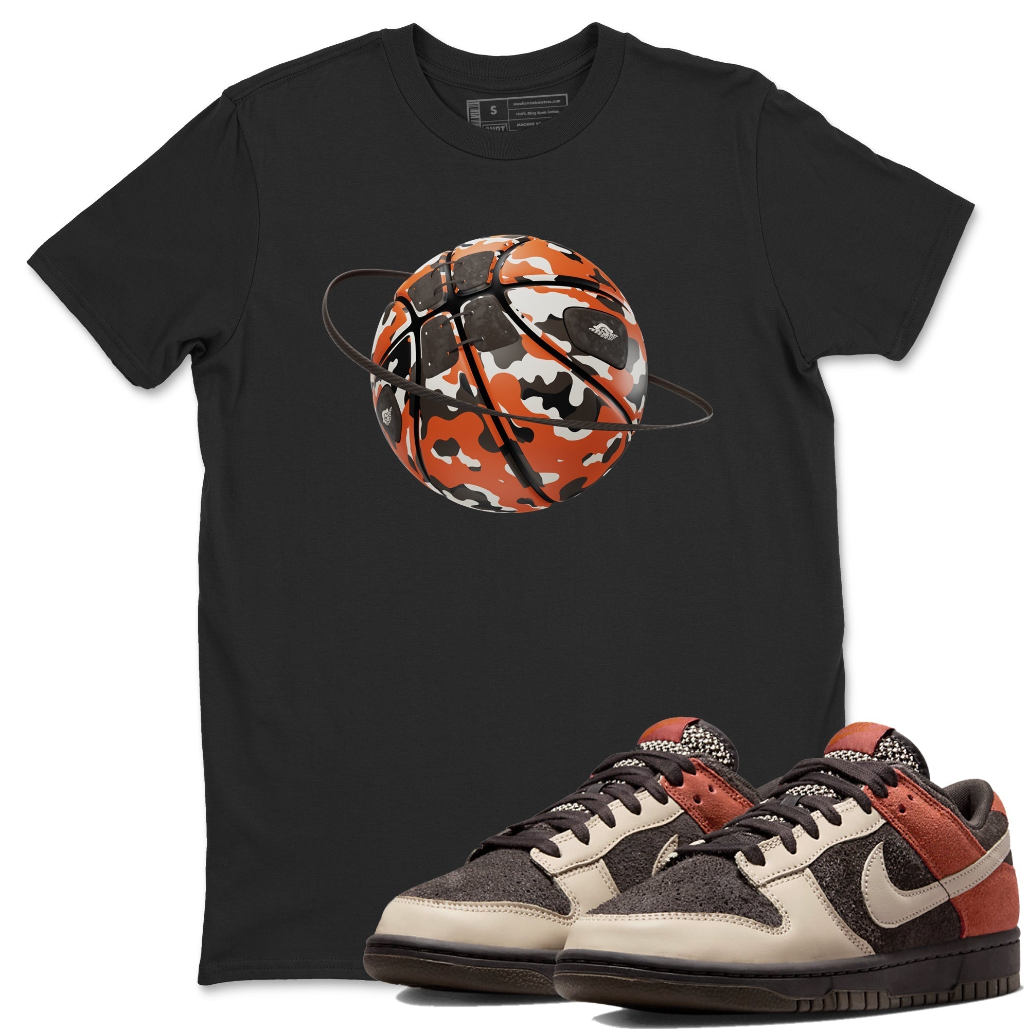 Dunk Red Panda shirt to match jordans Camo Basketball Planet sneaker tees Nike Dunk LowRed Panda Drip Gear Zone Sneaker T-Shirts Crew Neck Casual Fit Black 1 T-Shirt