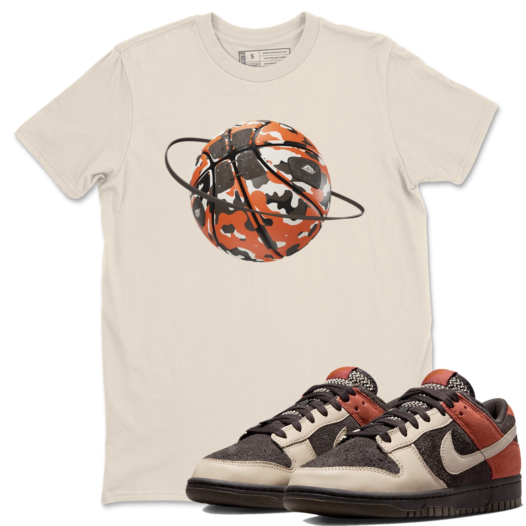 Dunk Red Panda shirt to match jordans Camo Basketball Planet sneaker tees Nike Dunk LowRed Panda Drip Gear Zone Sneaker T-Shirts Crew Neck Casual Fit Natural 1 T-Shirt