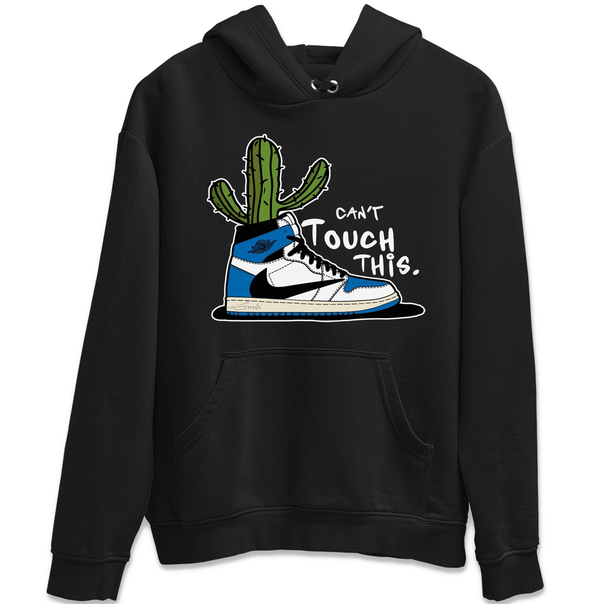 Air Jordan 1 Travis Scott Fragment Sneaker Match Tees Can't Touch This Streetwear Sneaker Shirt Air Jordan 1 High OG x Travis Scott x Fragment Sneaker Release Tees Unisex Shirts Black 2