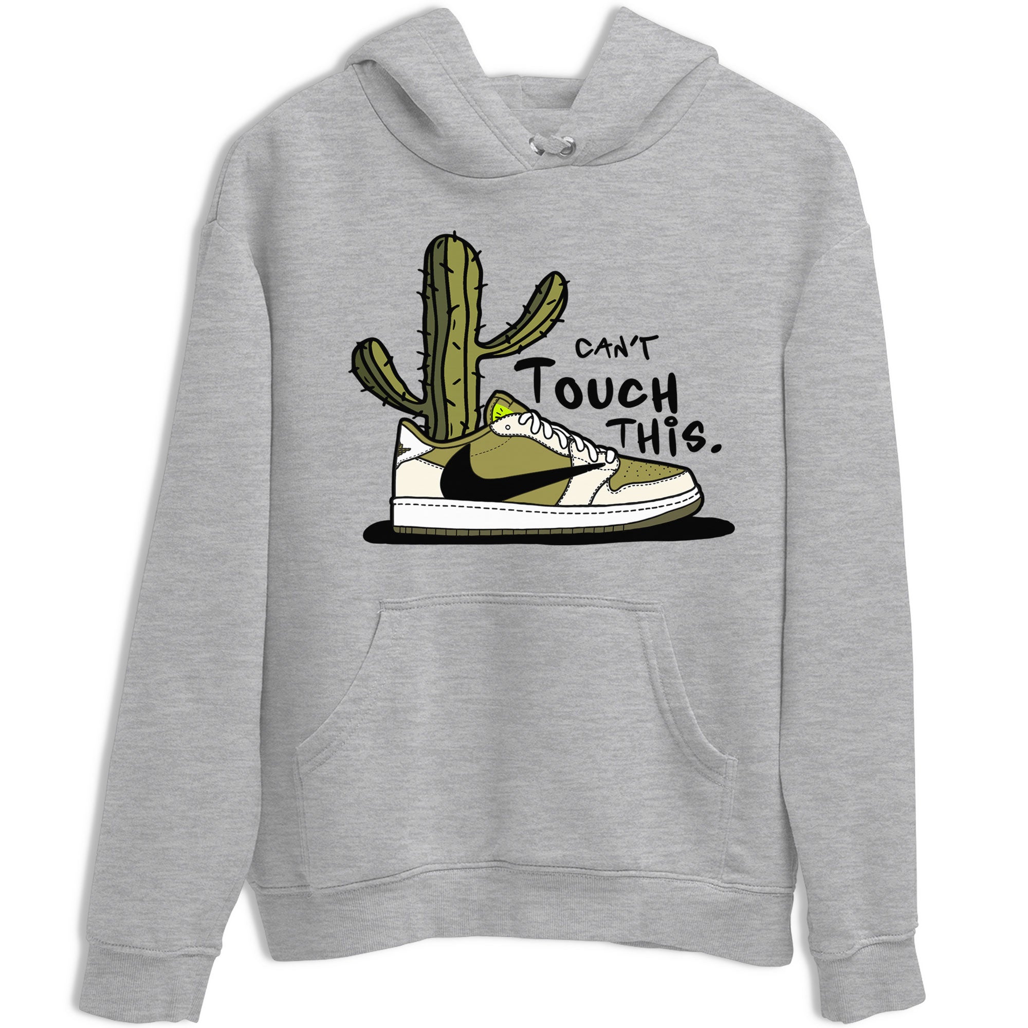 Air Jordan 1 X Travis Scott Golf Olive shirt to match jordans Can't Touch This Streetwear Sneaker Shirt Air Jordan 1 Travis Scott Golf Drip Gear Zone Sneaker Matching Clothing Unisex Heather Grey 2 T-Shirt