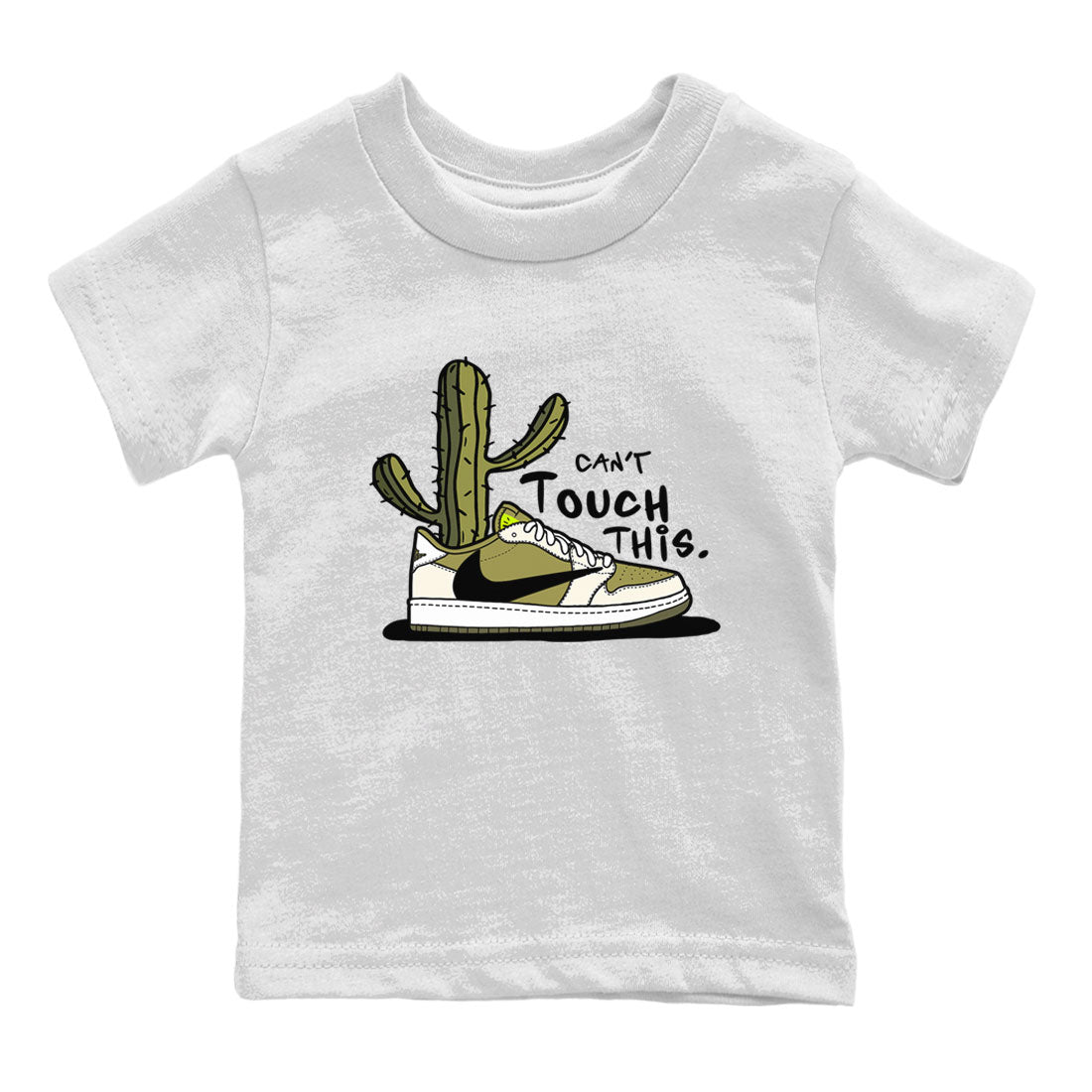 Air Jordan 1 X Travis Scott Golf Olive shirt to match jordans Can't Touch This Streetwear Sneaker Shirt Air Jordan 1 Travis Scott Golf Drip Gear Zone Sneaker Matching Clothing Baby Toddler White 2 T-Shirt