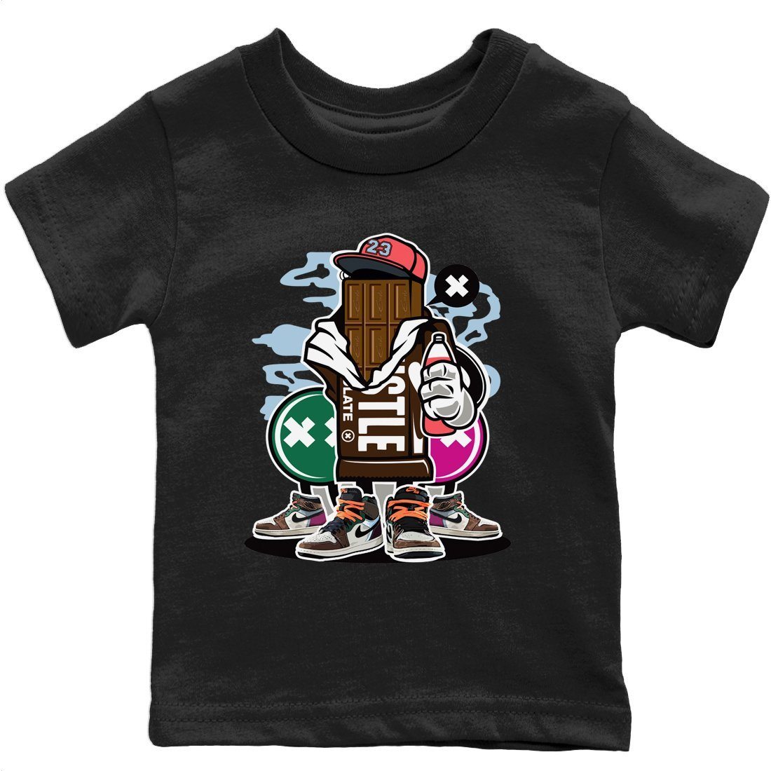 Jordan 1 Hand Crafted Sneaker Matching T-Shirt Chocolate Squad Sneaker Tees Jordan 1 Hand Crafted Sneaker Release Tees Kids Shirts