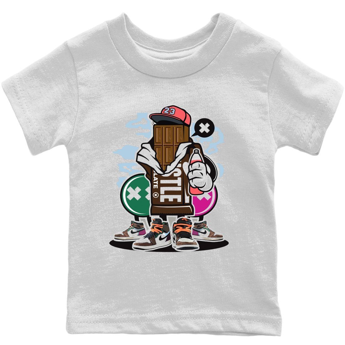 Jordan 1 Hand Crafted Sneaker Matching T-Shirt Chocolate Squad Sneaker Tees Jordan 1 Hand Crafted Sneaker Release Tees Kids Shirts
