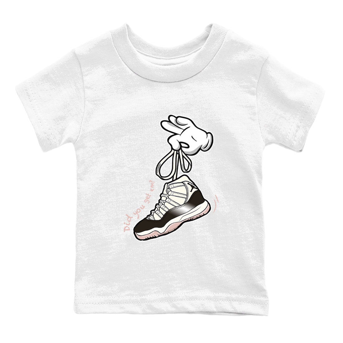 Air Jordan 11 Neapolitan sneaker shirt to match jordans Cartoon Hands sneaker tees Air Jordan 11 Neapolitan Drip Gear Zone Baby Toddler White 2 T-Shirt