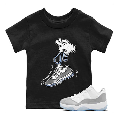 Air Jordan 11 White Cement Sneaker Match Tees Cartoon Hands Streetwear Sneaker Shirt Air Jordan 11 Cement Grey Sneaker Release Tees Kids Shirts Black 1