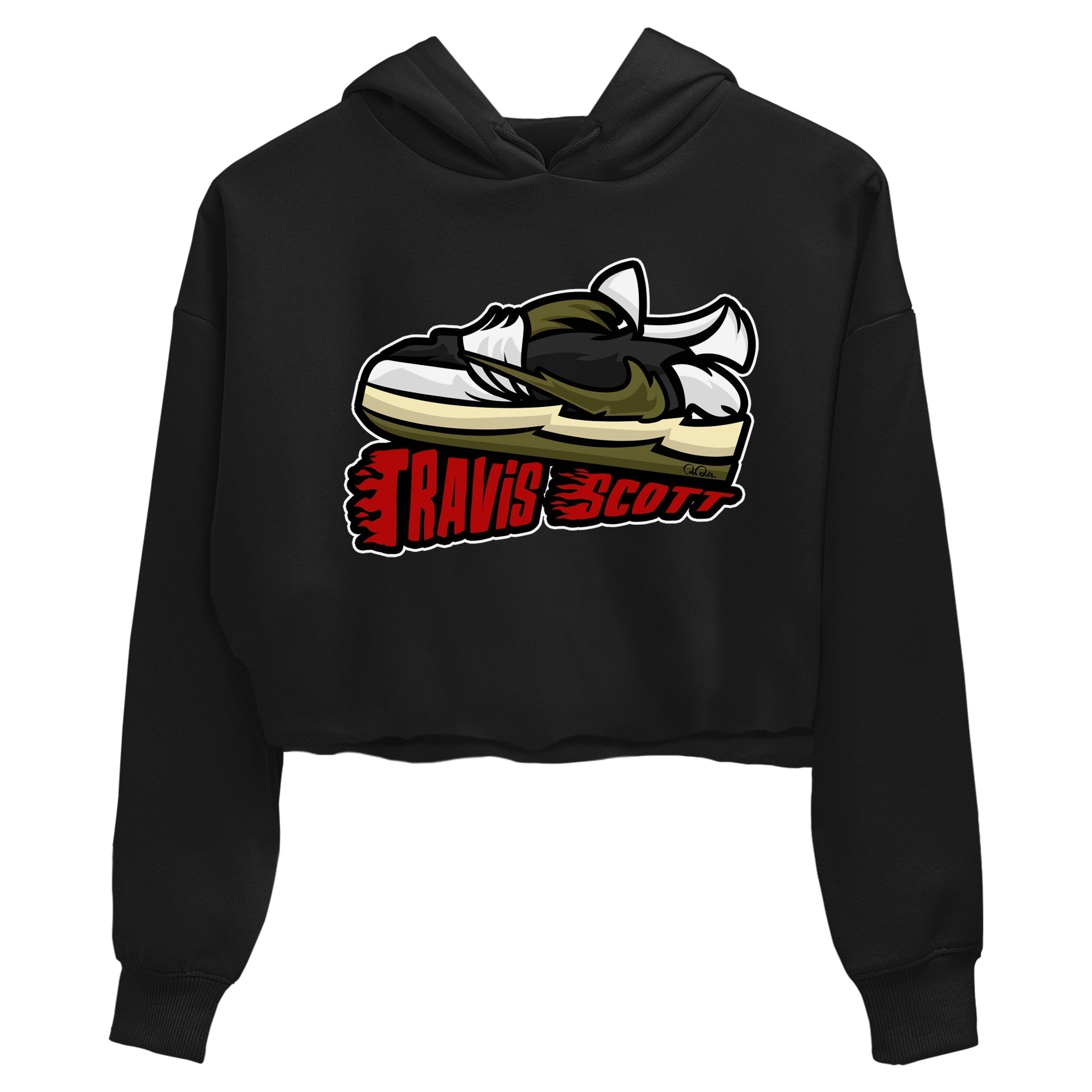 Jordan 1 Travis Scott Olive Sneaker Tees Drip Gear Zone Cartoon Shoes Sneaker Tees Jordan 1 Travis Scott Olive Shirt Women's Shirts
