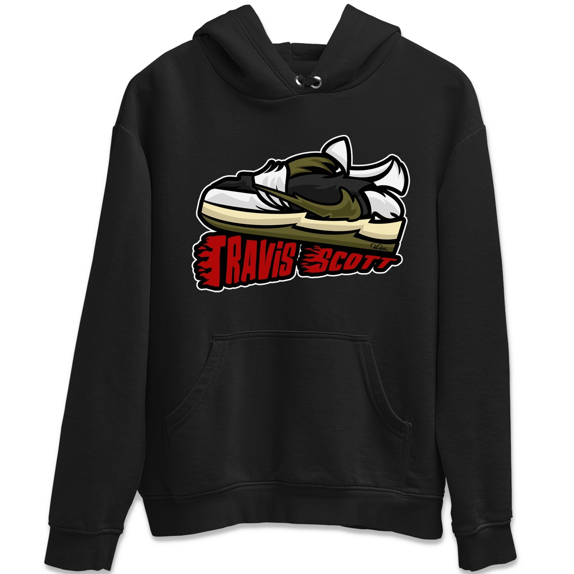 Jordan 1 Travis Scott Olive Sneaker Tees Drip Gear Zone Cartoon Shoes Sneaker Tees Jordan 1 Travis Scott Olive Shirt Unisex Shirts