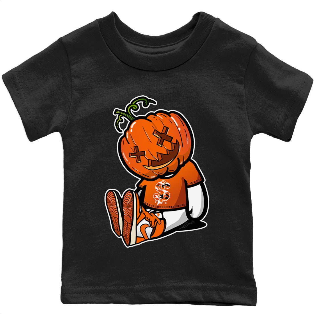 Jordan 1 Starfish Sneaker Matching T-Shirt Carved Pumpkin Dolls Sneaker Tees Jordan 1 Starfish Sneaker Release Tees Kids Shirts