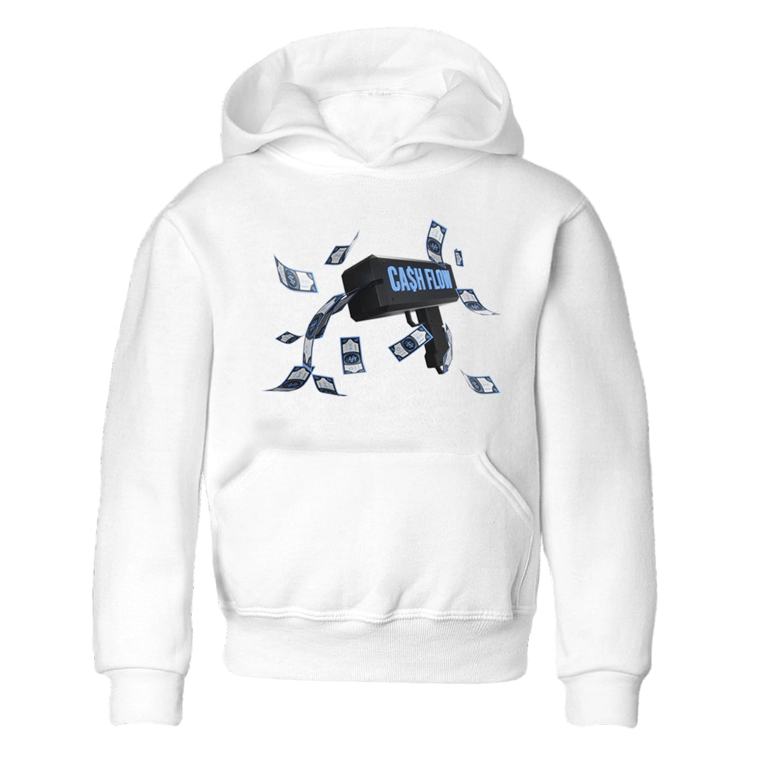 Air Jordan 1 Retro High OG UNC Toe Shirt to match Jordans Cash Flow Streetwear Sneaker Shirt 1s UNC Toe Drip Gear Zone Sneaker Matching Clothing Kids and Baby Tees White 2