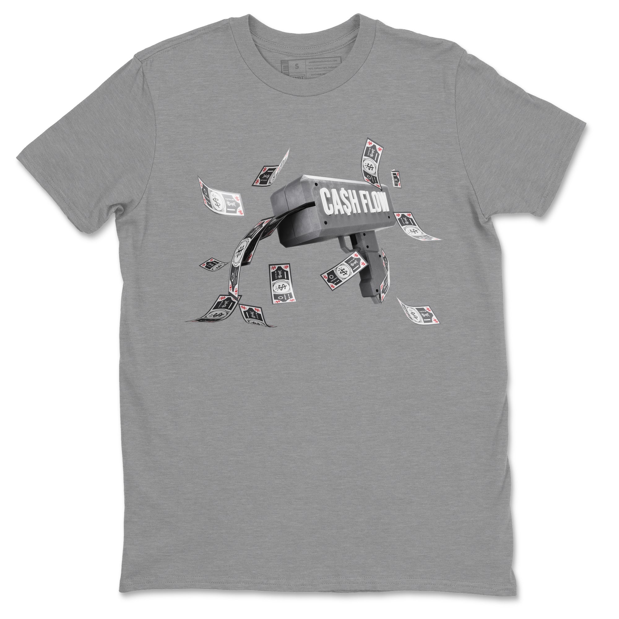 Air Jordan 1 Washed Heritage Sneaker Match Tees Cash Flow Streetwear Sneaker Shirt AJ1 OG HIGH Washed Heritage Sneaker Release Tees Unisex Shirts Heather Grey 2