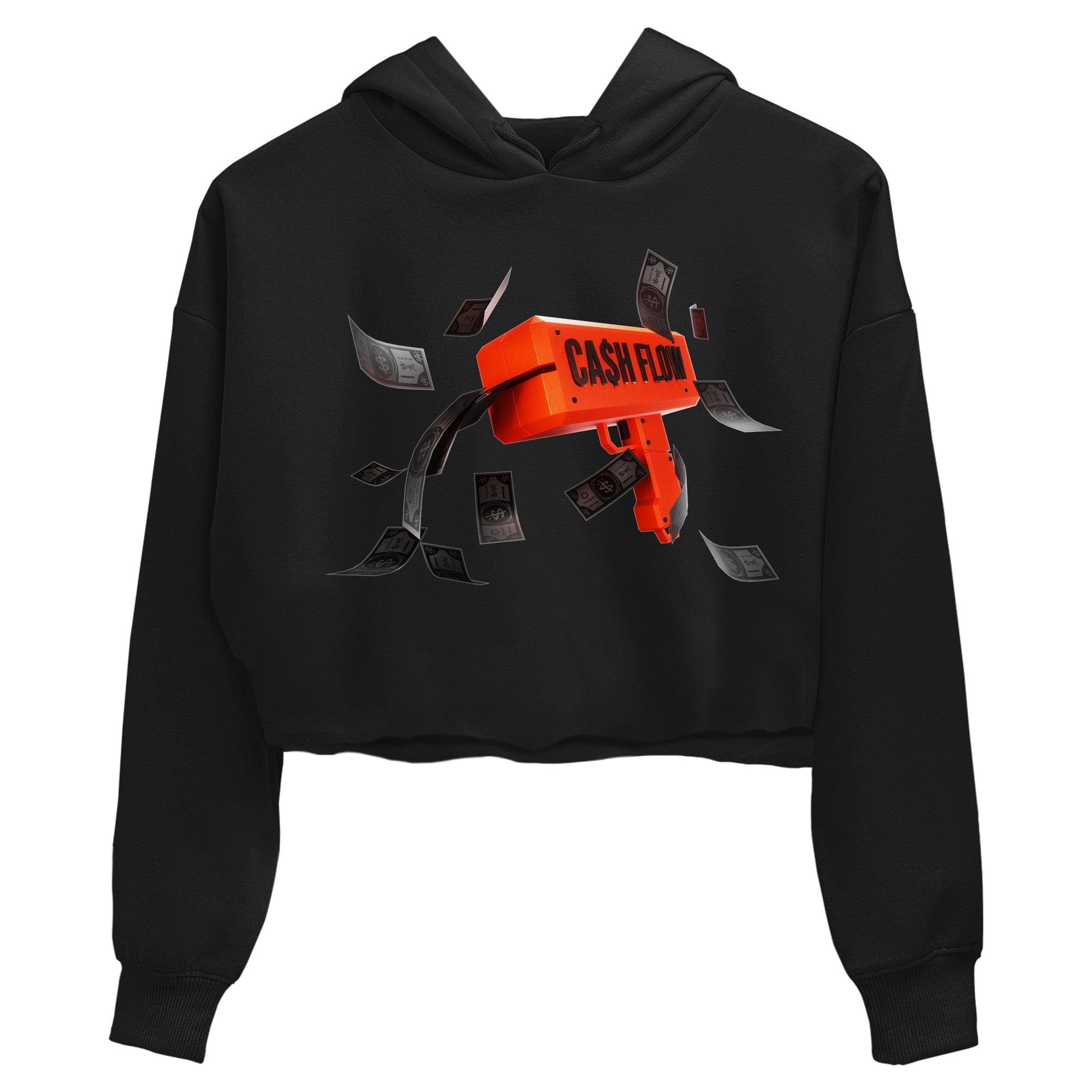 Air Jordan 12 Brilliant Orange Sneaker Match Tees Cash Flow Streetwear Sneaker Shirt AJ12 Brilliant Orange Sneaker Release Tees Women's Shirts Black 2