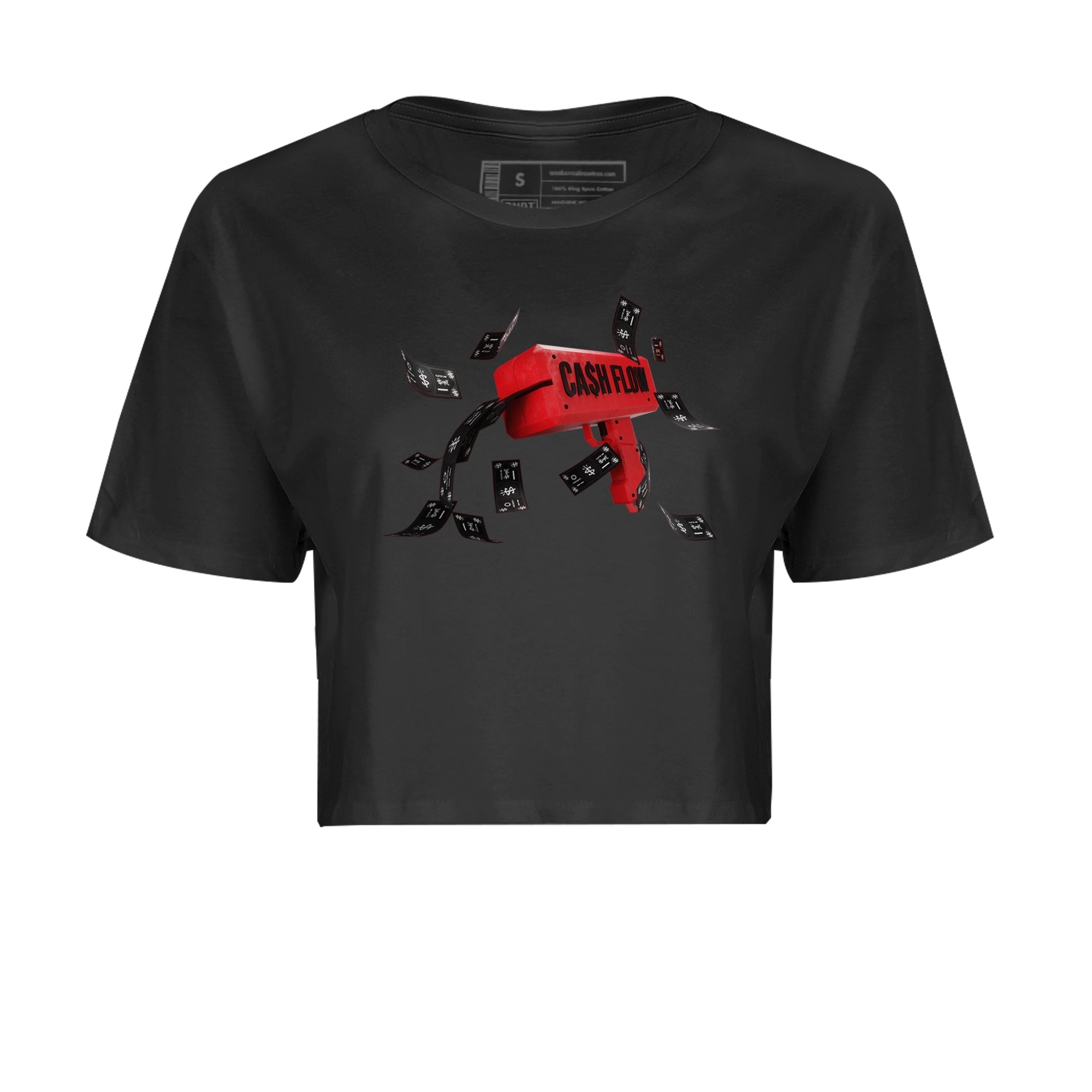 Air Jordan 6 Toro Bravo Sneaker Match Tees Cash Flow Streetwear Sneaker Shirt AJ6 Toro Bravo Sneaker Release Tees Women's Shirts Black 2
