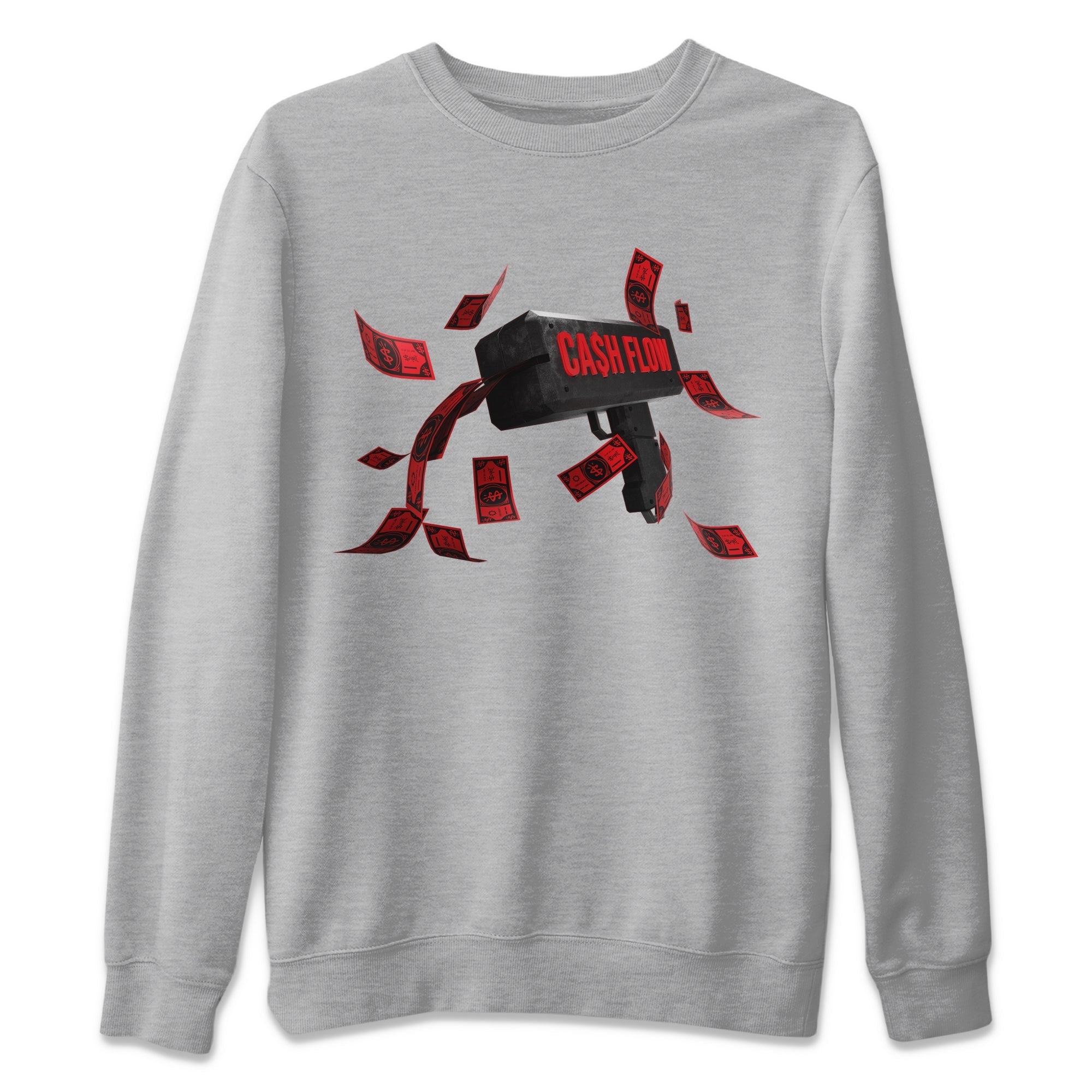 Air Jordan 6 Toro Bravo Sneaker Match Tees Cash Flow Streetwear Sneaker Shirt AJ6 Toro Bravo Sneaker Release Tees Unisex Shirts Heather Grey 2