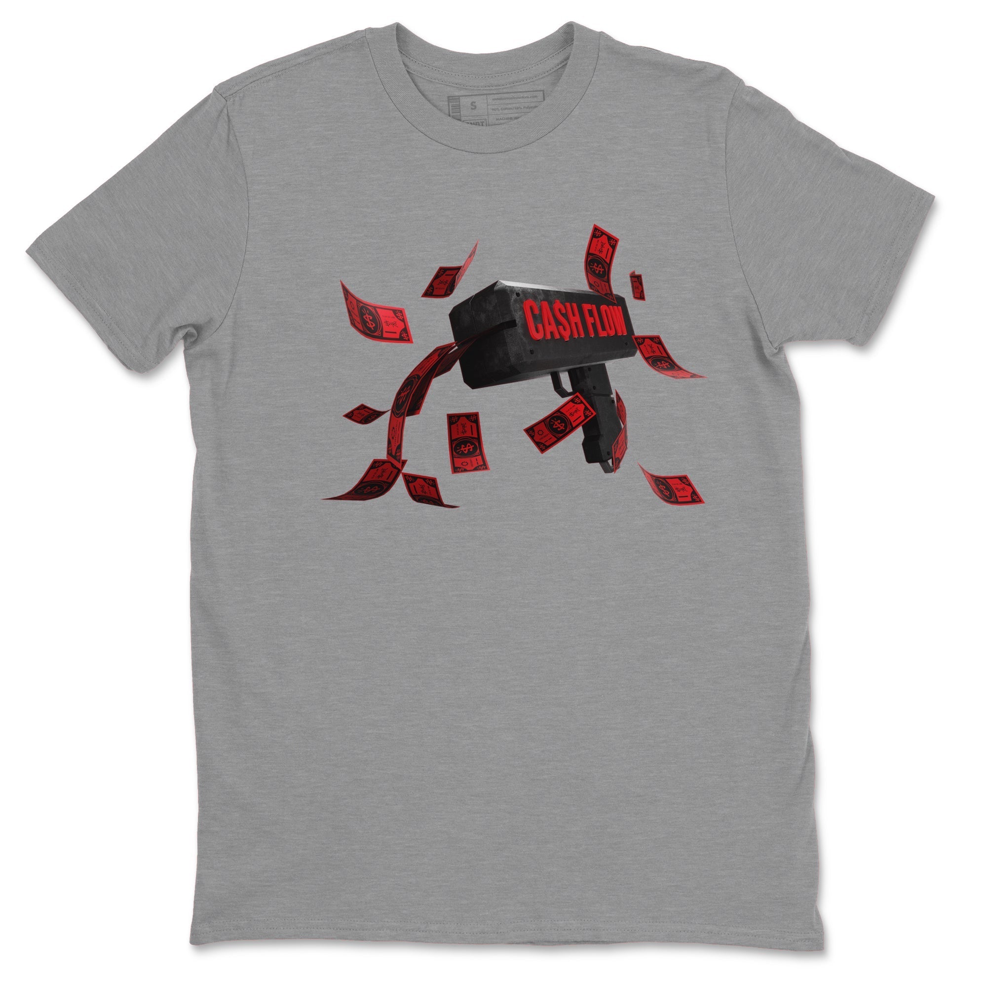 Air Jordan 6 Toro Bravo Sneaker Match Tees Cash Flow Streetwear Sneaker Shirt AJ6 Toro Bravo Sneaker Release Tees Unisex Shirts Heather Grey 2