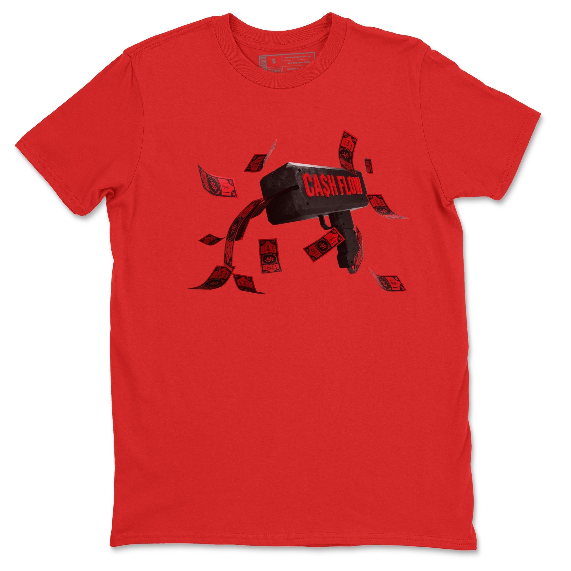 Air Jordan 6 Toro Bravo Sneaker Match Tees Cash Flow Streetwear Sneaker Shirt AJ6 Toro Bravo Sneaker Release Tees Unisex Shirts Red 2