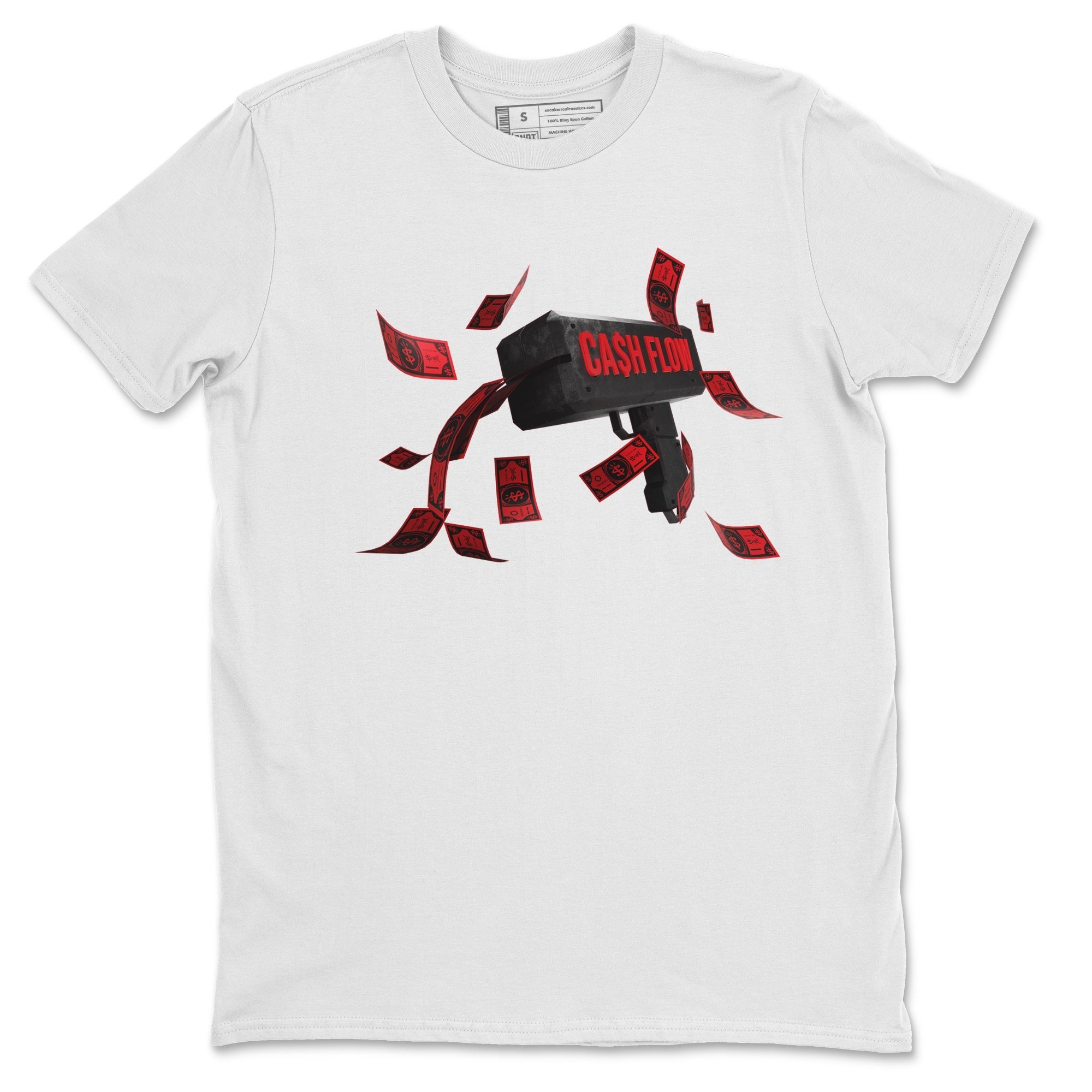 Air Jordan 6 Toro Bravo Sneaker Match Tees Cash Flow Streetwear Sneaker Shirt AJ6 Toro Bravo Sneaker Release Tees Unisex Shirts White 2