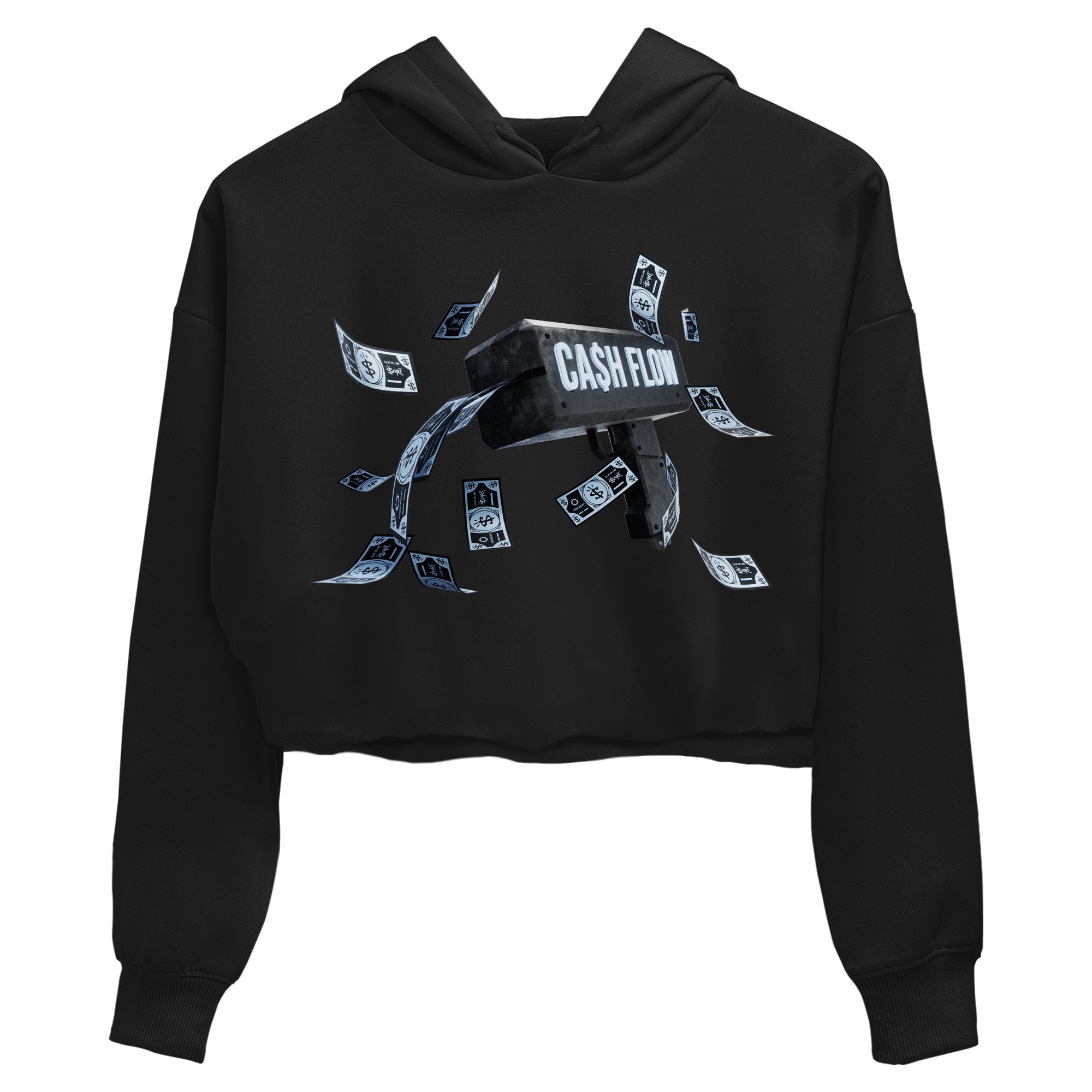 Air Jordan 7 Chambray Sneaker Match Tees Cash Flow Streetwear Sneaker Shirt AJ7 Chambray Sneaker Release Tees Women's Shirts Black 2