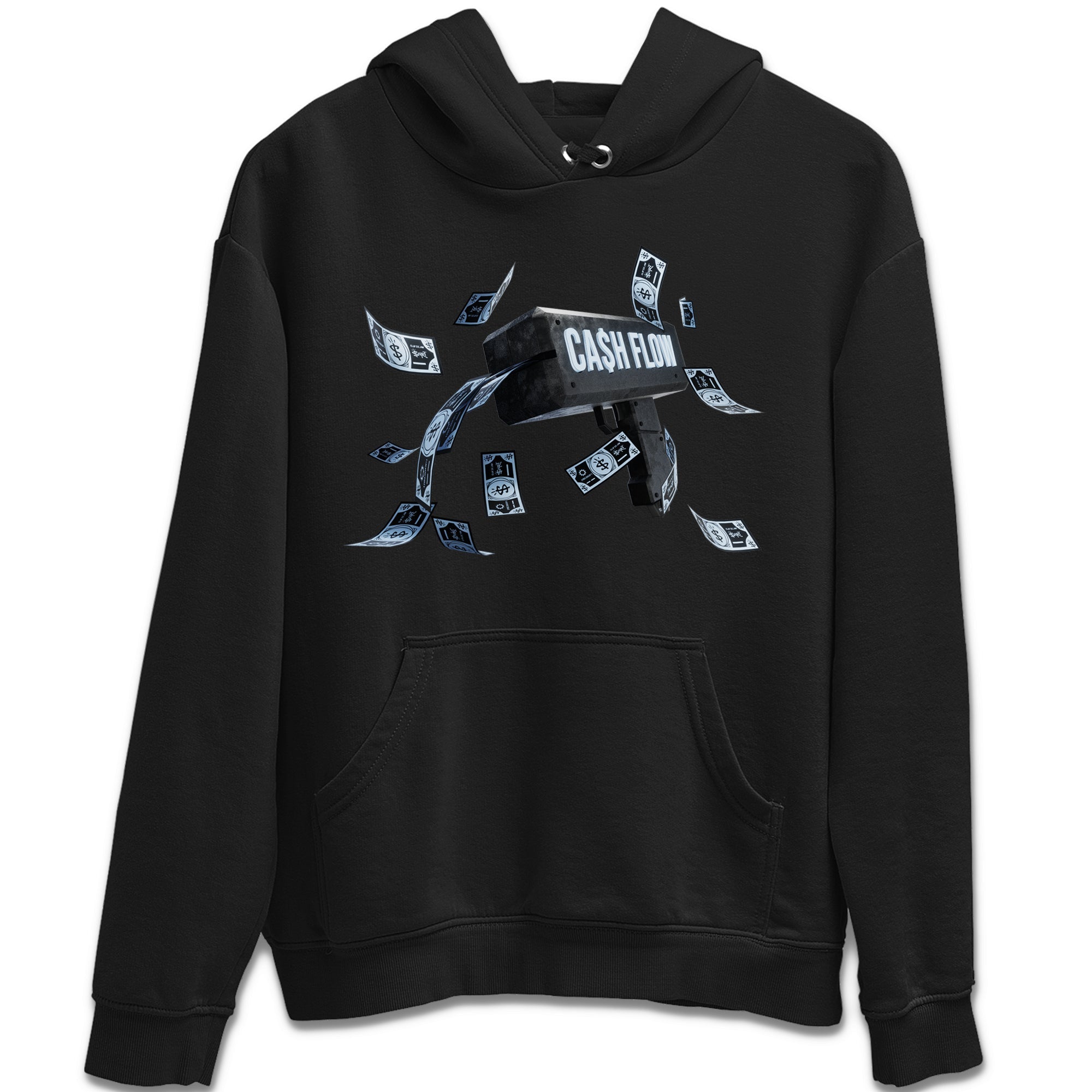 Air Jordan 7 Chambray Sneaker Match Tees Cash Flow Streetwear Sneaker Shirt AJ7 Chambray Sneaker Release Tees Unisex Shirts Black 2