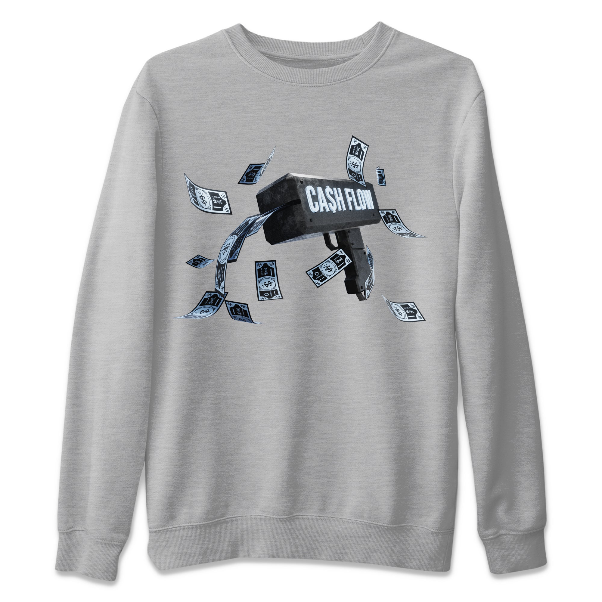 Air Jordan 7 Chambray Sneaker Match Tees Cash Flow Streetwear Sneaker Shirt AJ7 Chambray Sneaker Release Tees Unisex Shirts Heather Grey 2