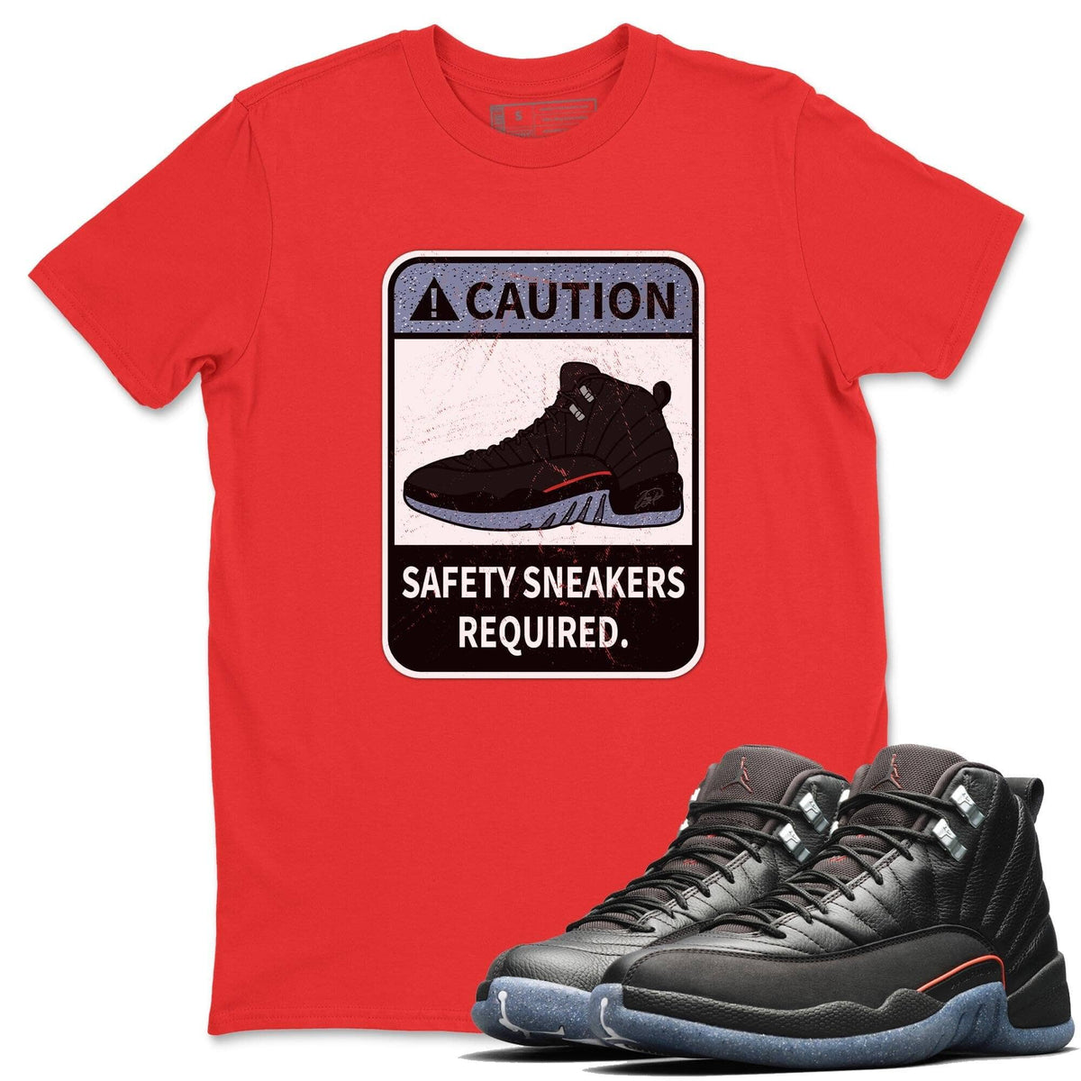 Jordan 12 Grind Shirt To Match Jordans Caution Sneaker Tees Jordan 12 Grind Drip Gear Zone Sneaker Matching Clothing Unisex Shirts