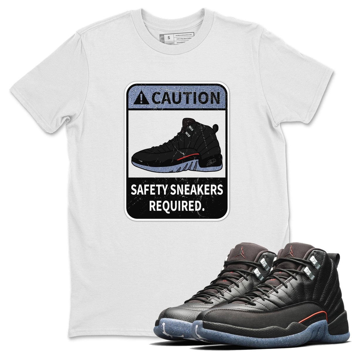 Jordan 12 Grind Shirt To Match Jordans Caution Sneaker Tees Jordan 12 Grind Drip Gear Zone Sneaker Matching Clothing Unisex Shirts