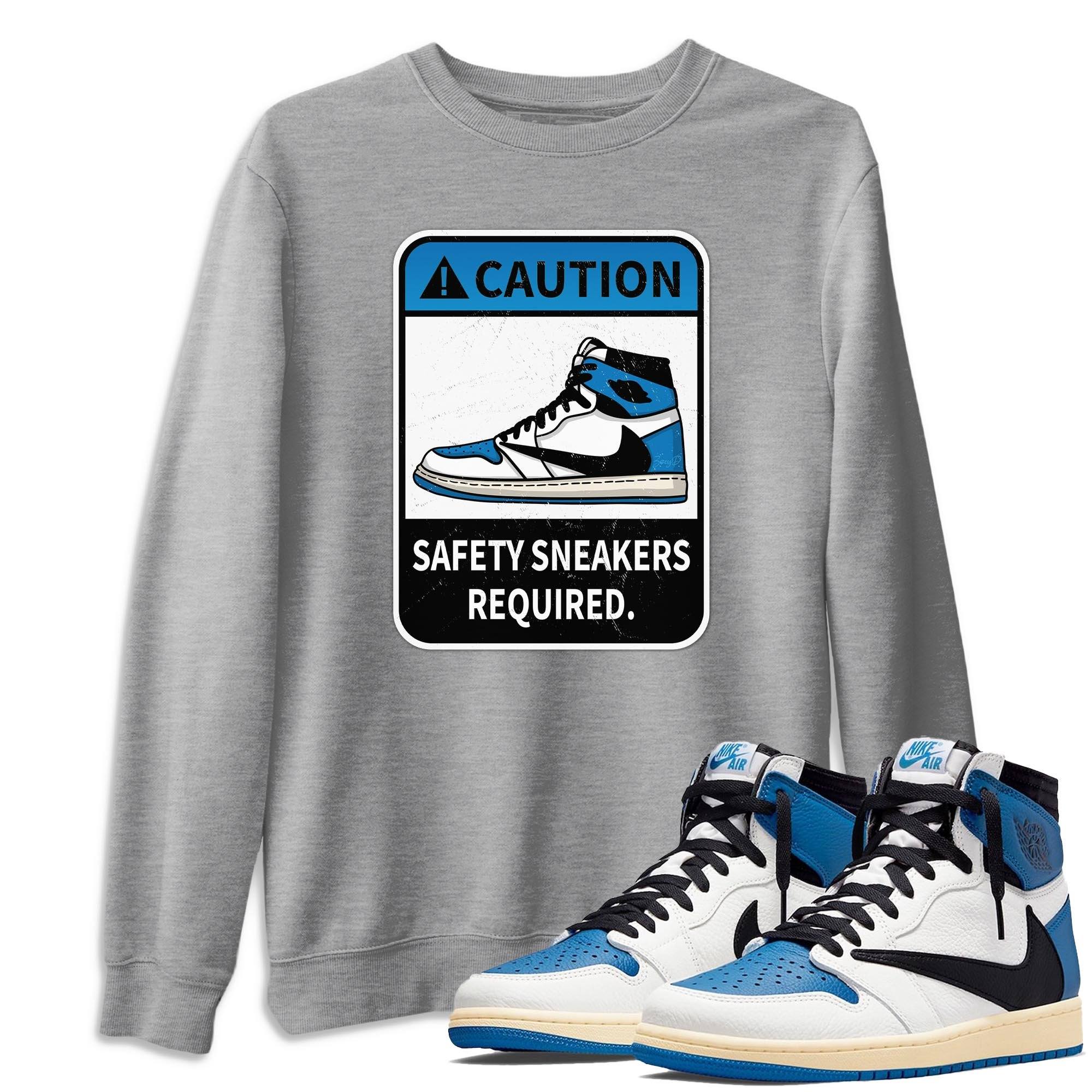 Jordan 1 Travis Scott Fragment Shirt To Match Jordans Caution Sneaker Tees Jordan 1 Travis Scott Fragment Drip Gear Zone Sneaker Matching Clothing Unisex Shirts