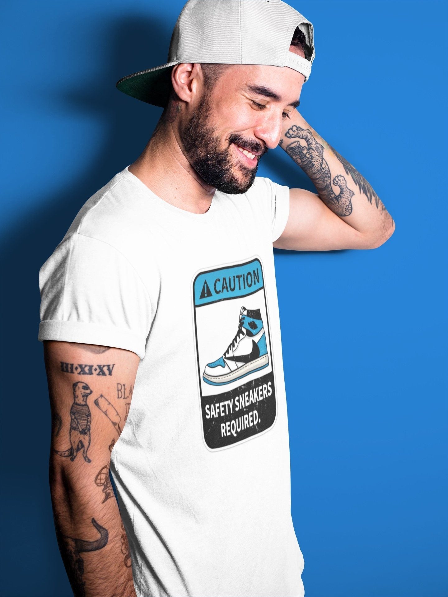 Jordan 1 Travis Scott Fragment Shirt To Match Jordans Caution Sneaker Tees Jordan 1 Travis Scott Fragment Drip Gear Zone Sneaker Matching Clothing Unisex Shirts