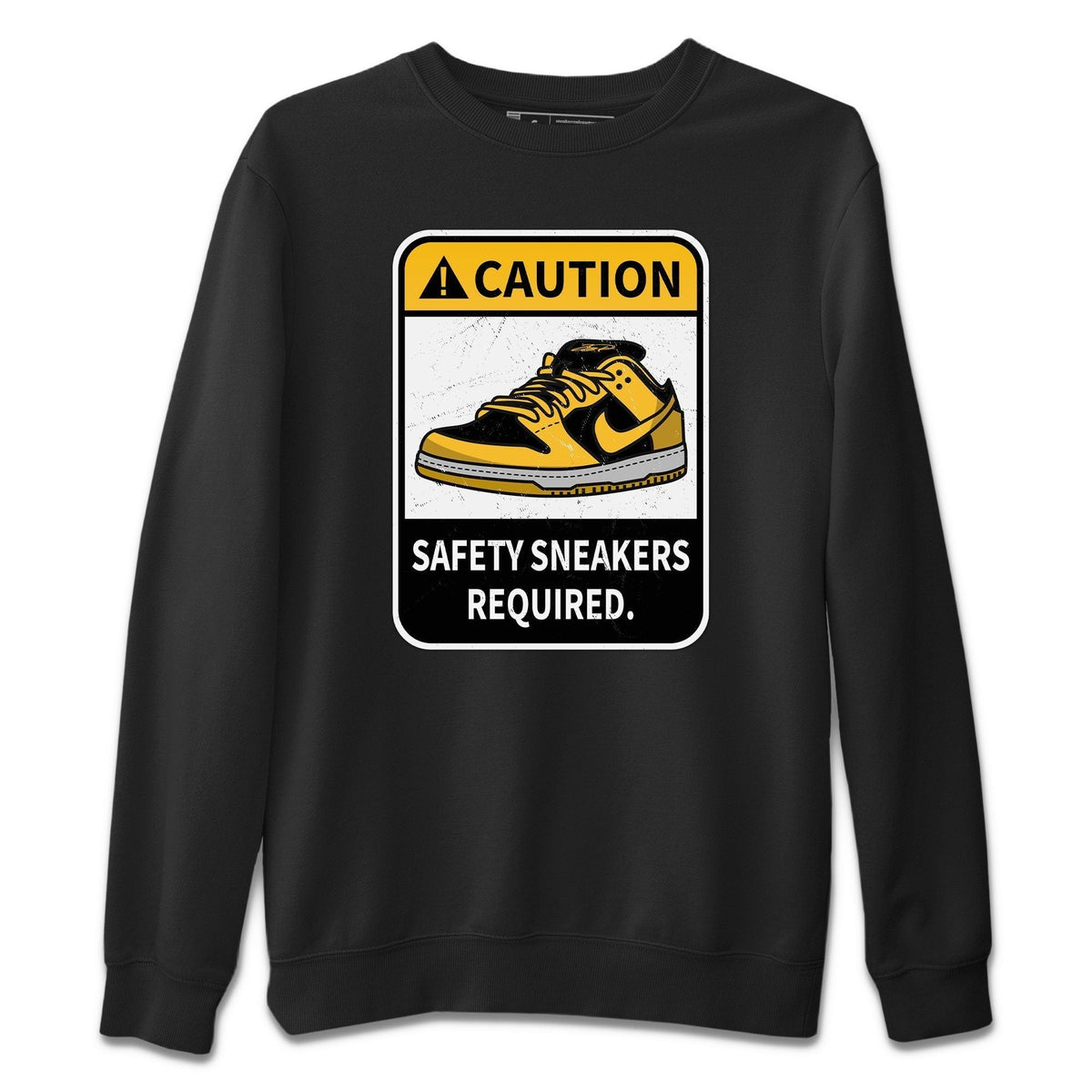 Dunk Championship Goldenrod Sneaker Match Tees Caution Sneaker Tees Dunk Championship Goldenrod Jordan to match sneaker T-Shirt Crew Neck Shirts