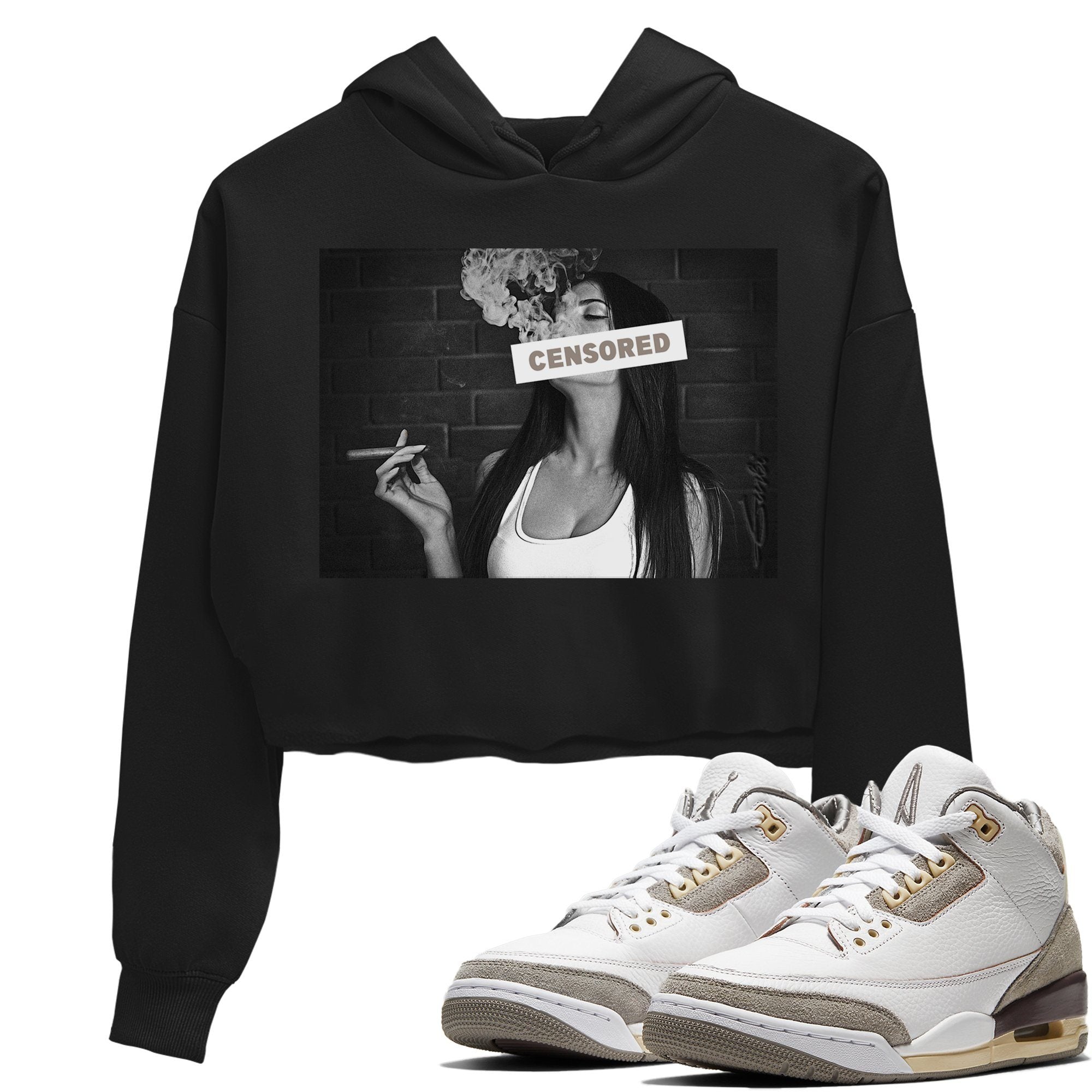 Jordan 3 A Ma Maniere Sneaker Tees Drip Gear Zone Censored Sneaker Tees Jordan 3 A Ma Maniere Shirt Women's Shirts