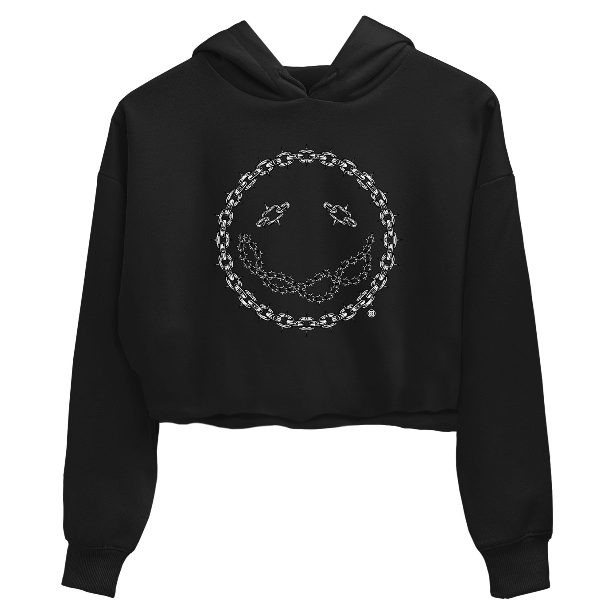 Air Jordan 1 panda shirt to match jordans Chain Smile sneaker tees 1s Black White Drip Gear Zone Streetwear Black 2 crop length shirt