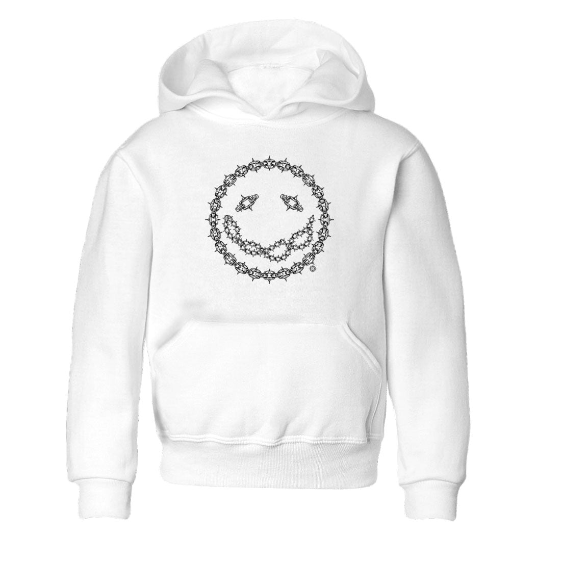 Air Jordan 1 panda shirt to match jordans Chain Smile sneaker tees 1s Black White Drip Gear Zone Streetwear baby toddler White 2 cotton Shirt