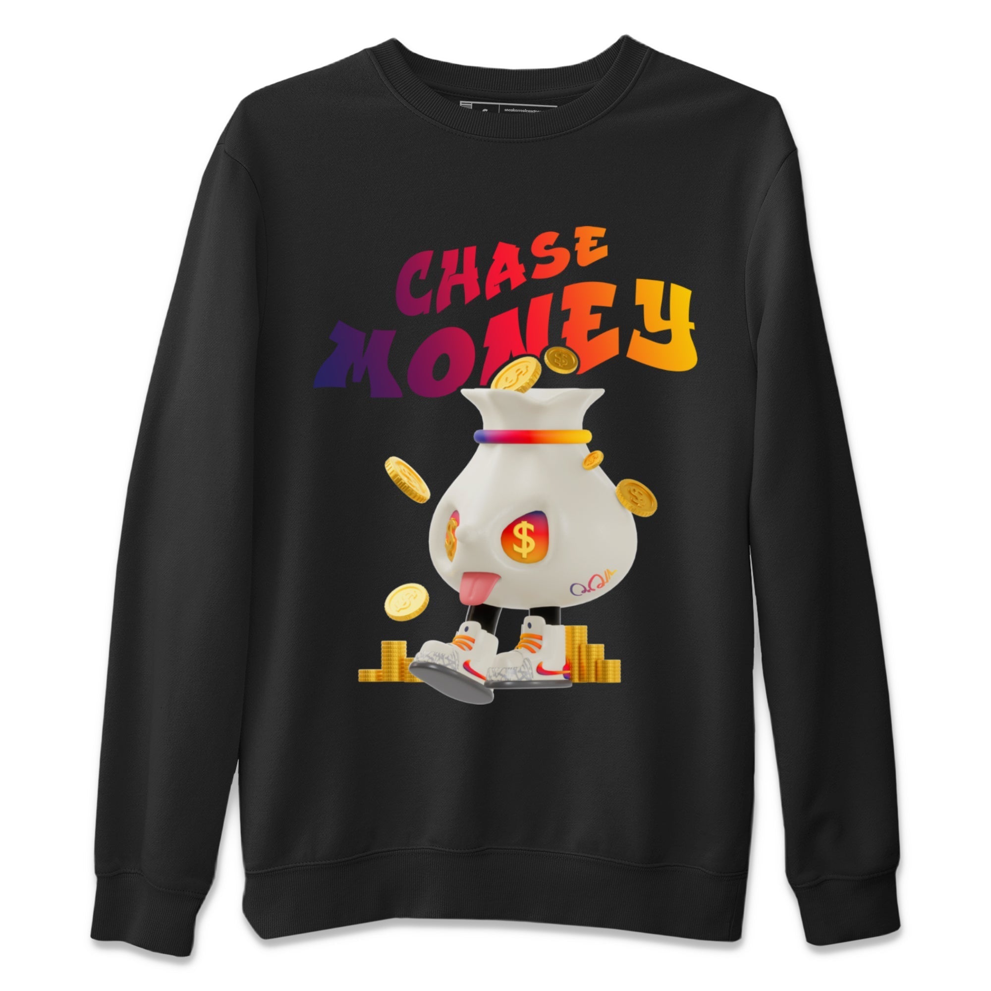 Air Jordan 3 J Balvin shirt to match jordans Chase Money Streetwear Sneaker Shirt AJ3 J Balvin Drip Gear Zone Sneaker Matching Clothing Unisex Black 2 T-Shirt