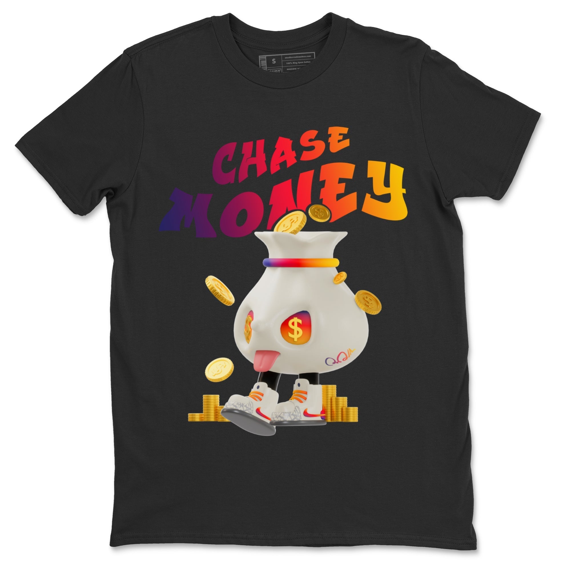 Air Jordan 3 J Balvin shirt to match jordans Chase Money Streetwear Sneaker Shirt AJ3 J Balvin Drip Gear Zone Sneaker Matching Clothing Unisex Black 2 T-Shirt