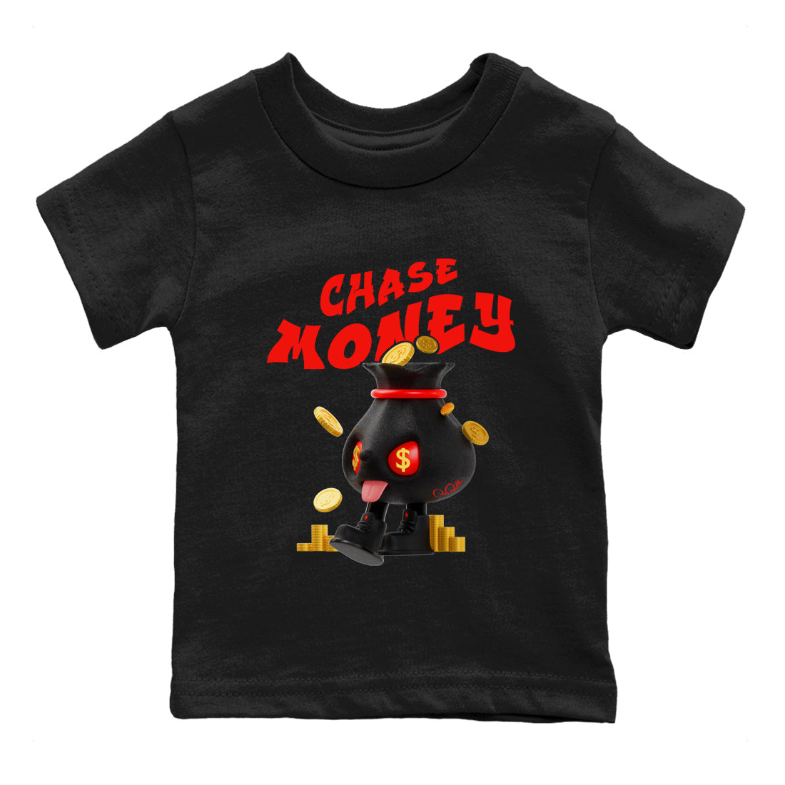 Yeezy 350 Bred shirt to match jordans Chase Money Streetwear Sneaker Shirt Adidas Yeezy 350 V2 Boost Bred Drip Gear Zone Sneaker Matching Clothing Baby Toddler Black 2 T-Shirt