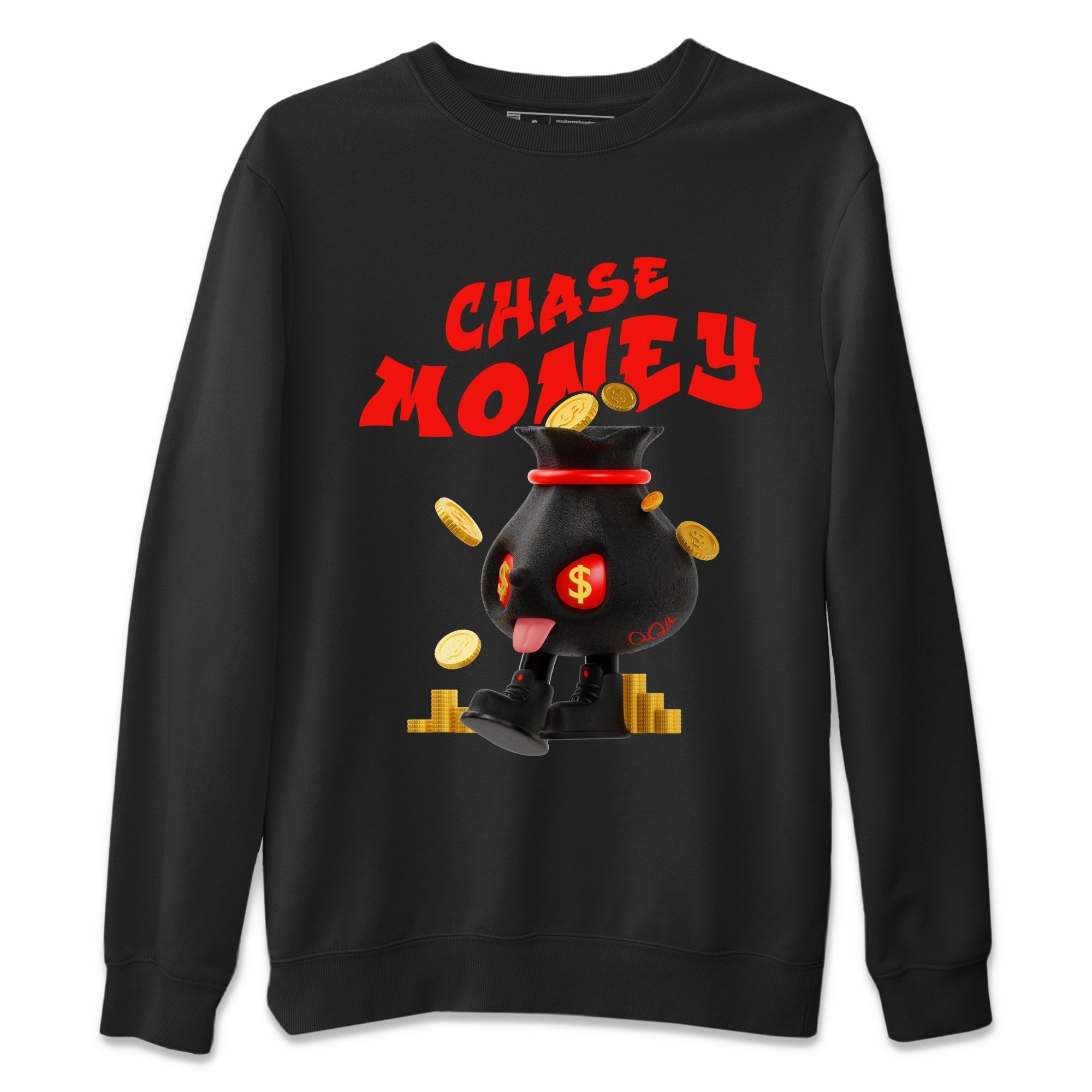 Yeezy 350 Bred shirt to match jordans Chase Money Streetwear Sneaker Shirt Adidas Yeezy 350 V2 Boost Bred Drip Gear Zone Sneaker Matching Clothing Unisex Black 2 T-Shirt