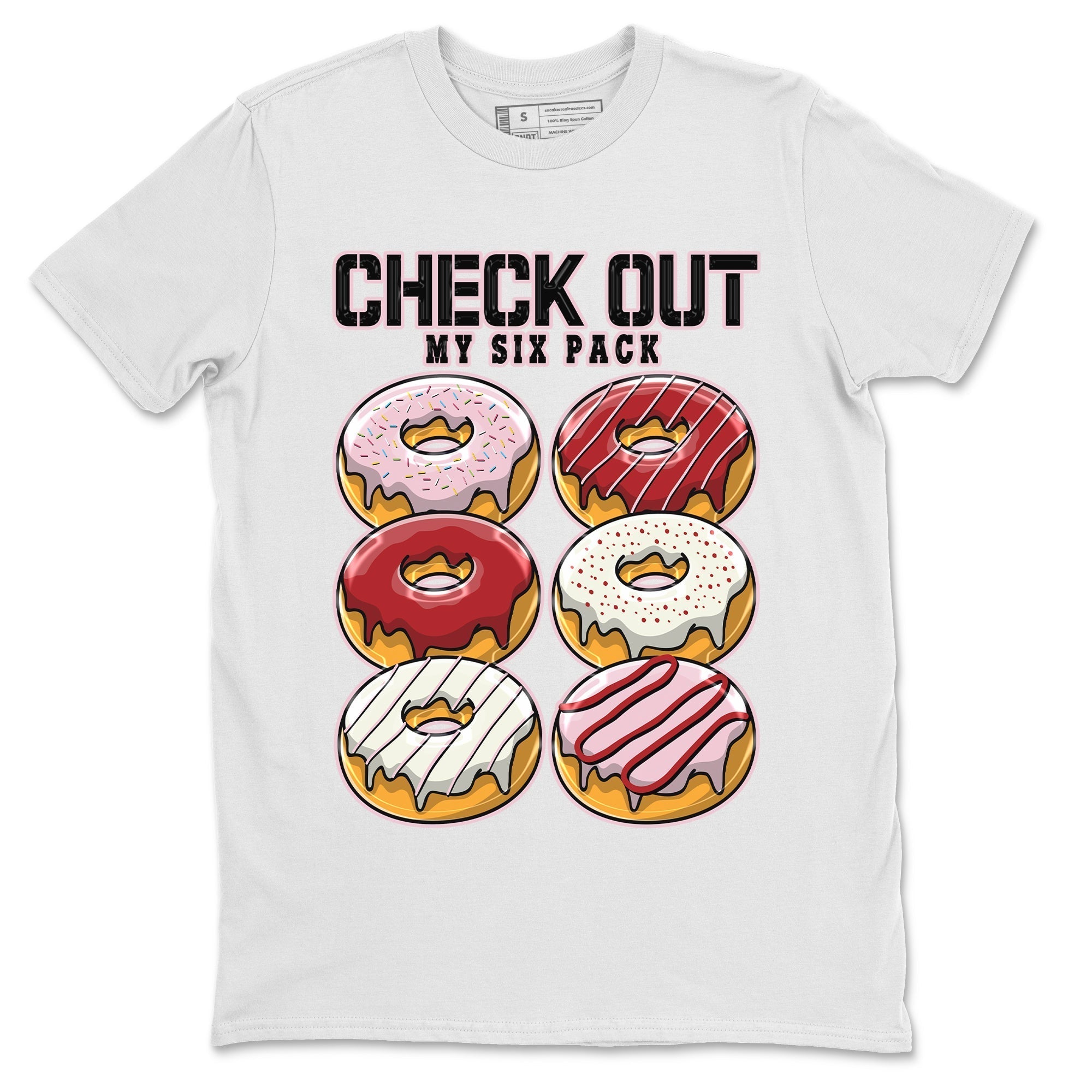 Air Force 1 Valentines Day Sneaker Match Tees Check Out My Six Pack Sneaker Tees Air Force 1 Valentines Day Jordan to match sneaker T-Shirt Crew Neck Shirts