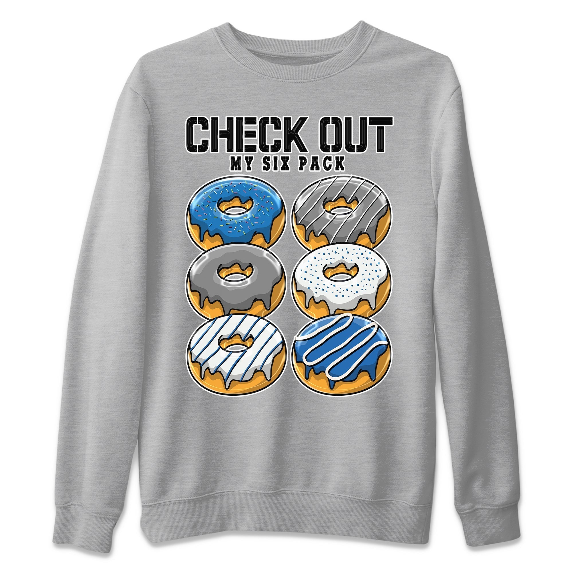 Jordan 1 True Blue Shirt To Match Jordans Check Out My Six Pack Sneaker Tees Jordan 1 True Blue Drip Gear Zone Sneaker Matching Clothing Unisex Shirts