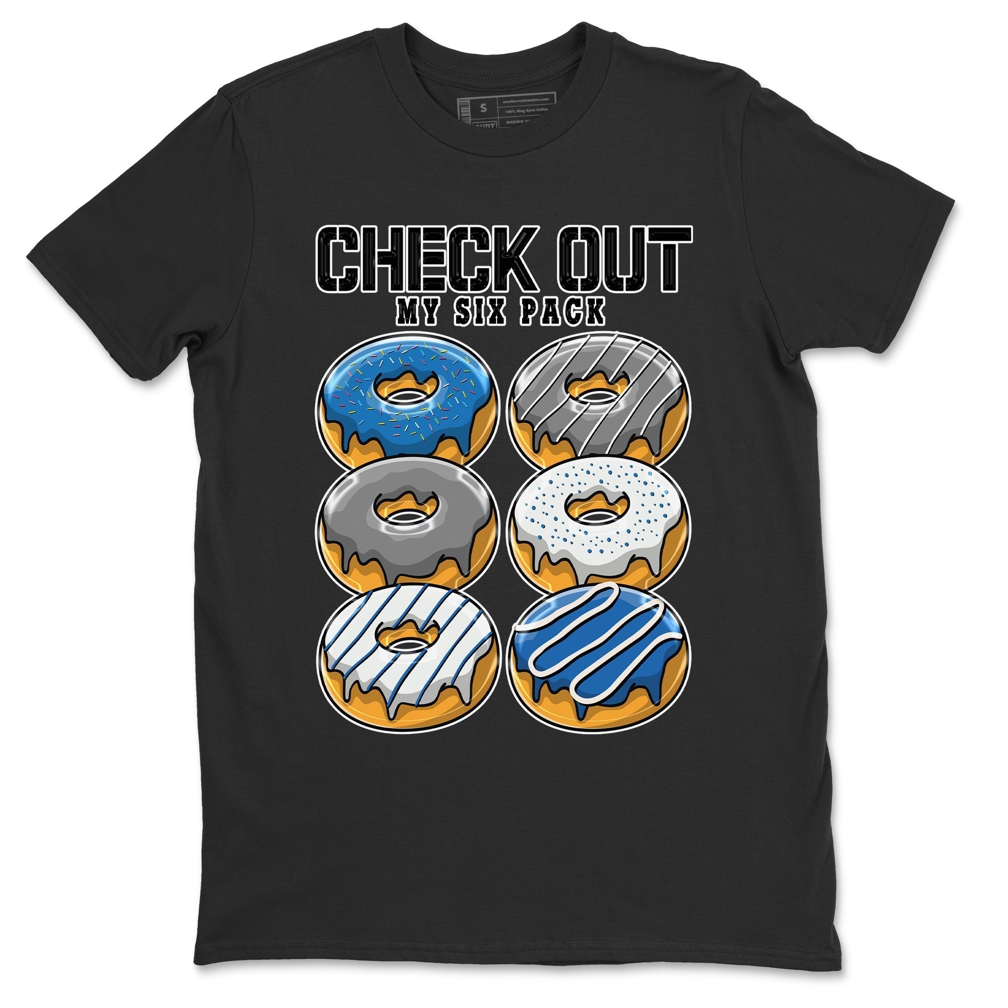Jordan 1 True Blue Shirt To Match Jordans Check Out My Six Pack Sneaker Tees Jordan 1 True Blue Drip Gear Zone Sneaker Matching Clothing Unisex Shirts