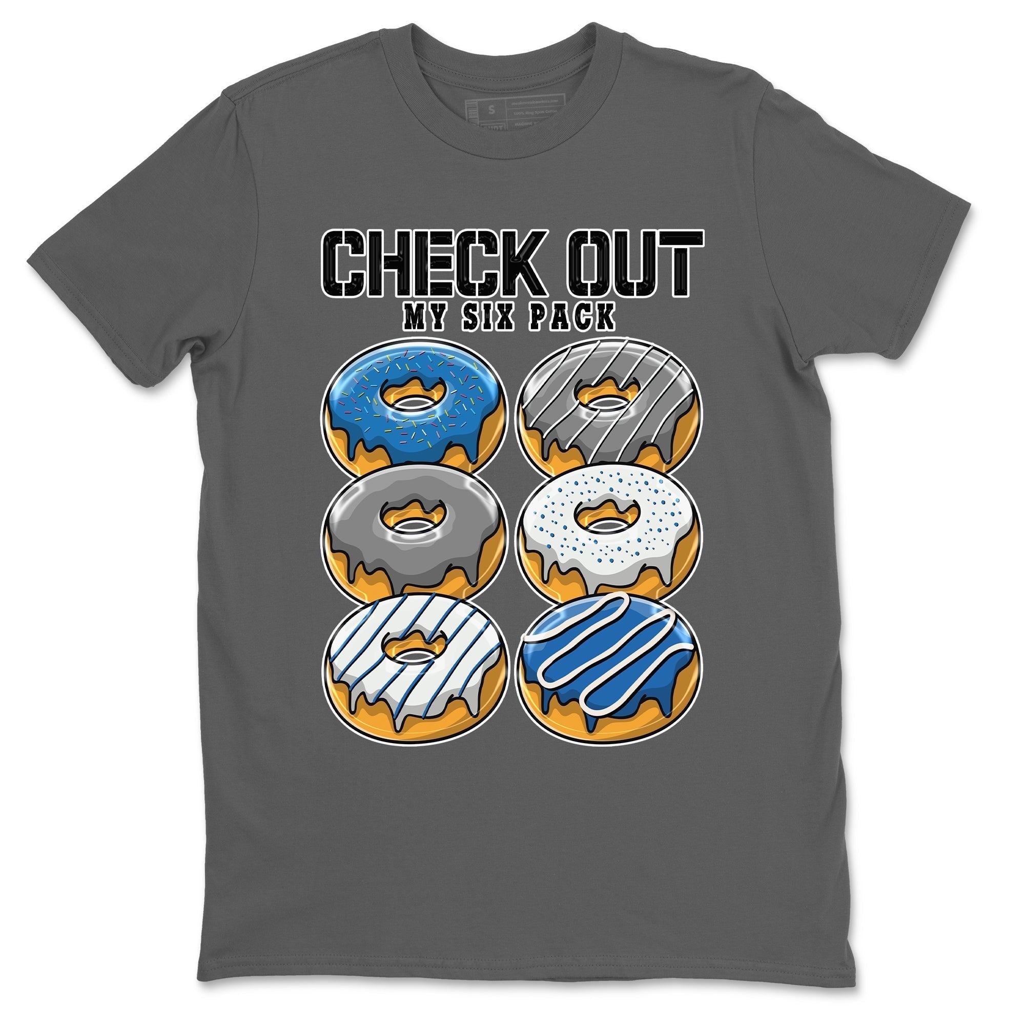 Jordan 1 True Blue Shirt To Match Jordans Check Out My Six Pack Sneaker Tees Jordan 1 True Blue Drip Gear Zone Sneaker Matching Clothing Unisex Shirts