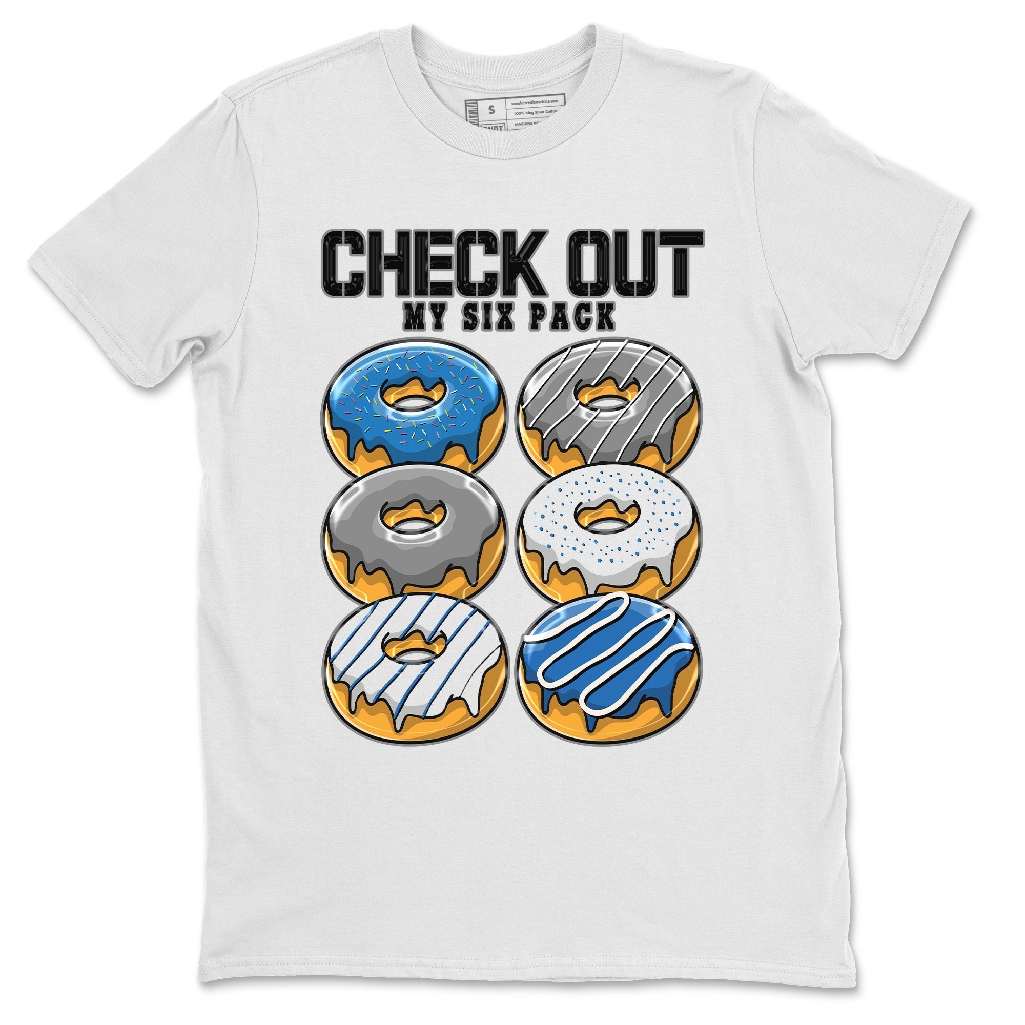 Jordan 1 True Blue Shirt To Match Jordans Check Out My Six Pack Sneaker Tees Jordan 1 True Blue Drip Gear Zone Sneaker Matching Clothing Unisex Shirts