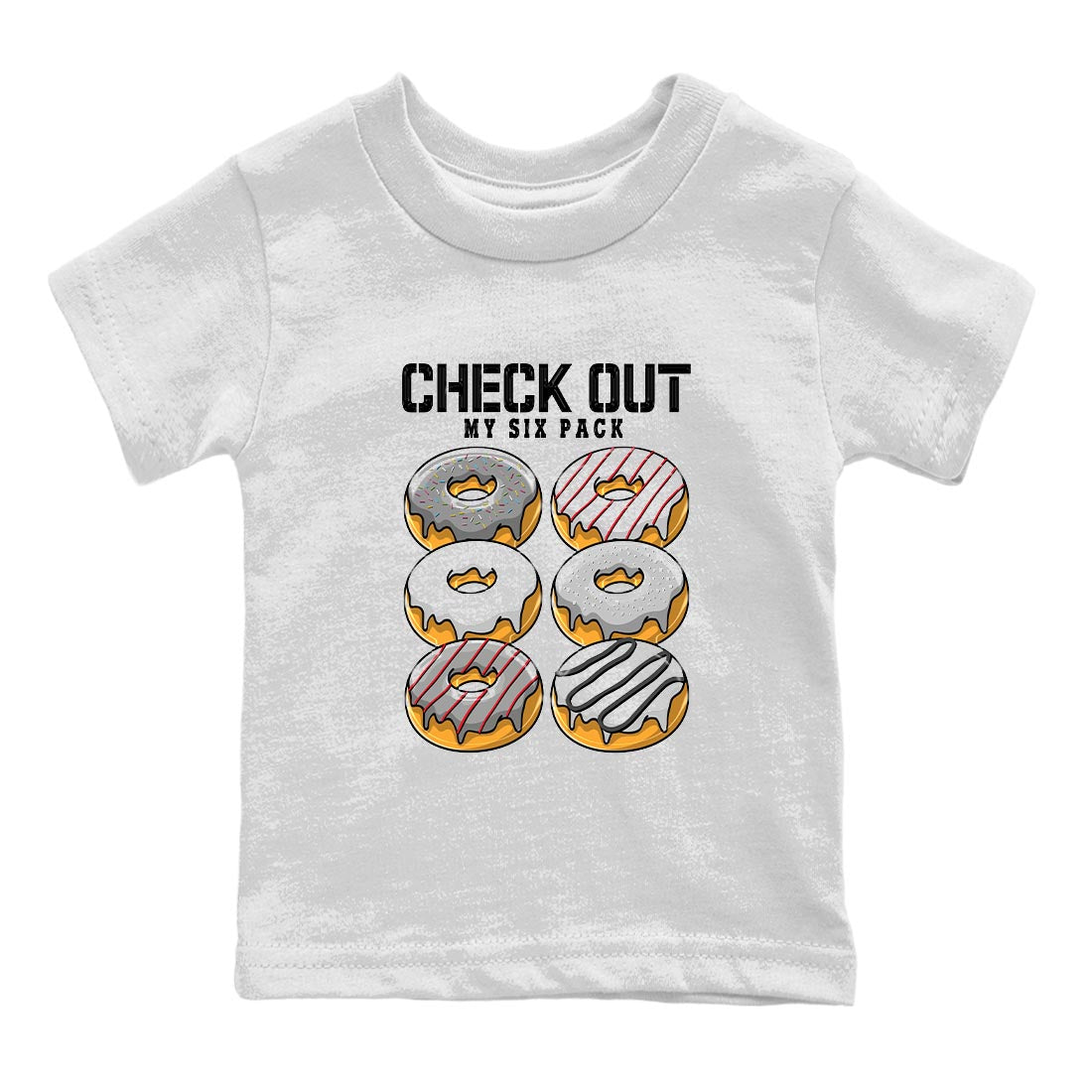 1s High OG Washed Heritage Sneaker Match Tees Check Out My Six Pack Streetwear Sneaker Shirt Air Jordan 1 Washed Heritage Sneaker Release Tees Kids Shirts White 2