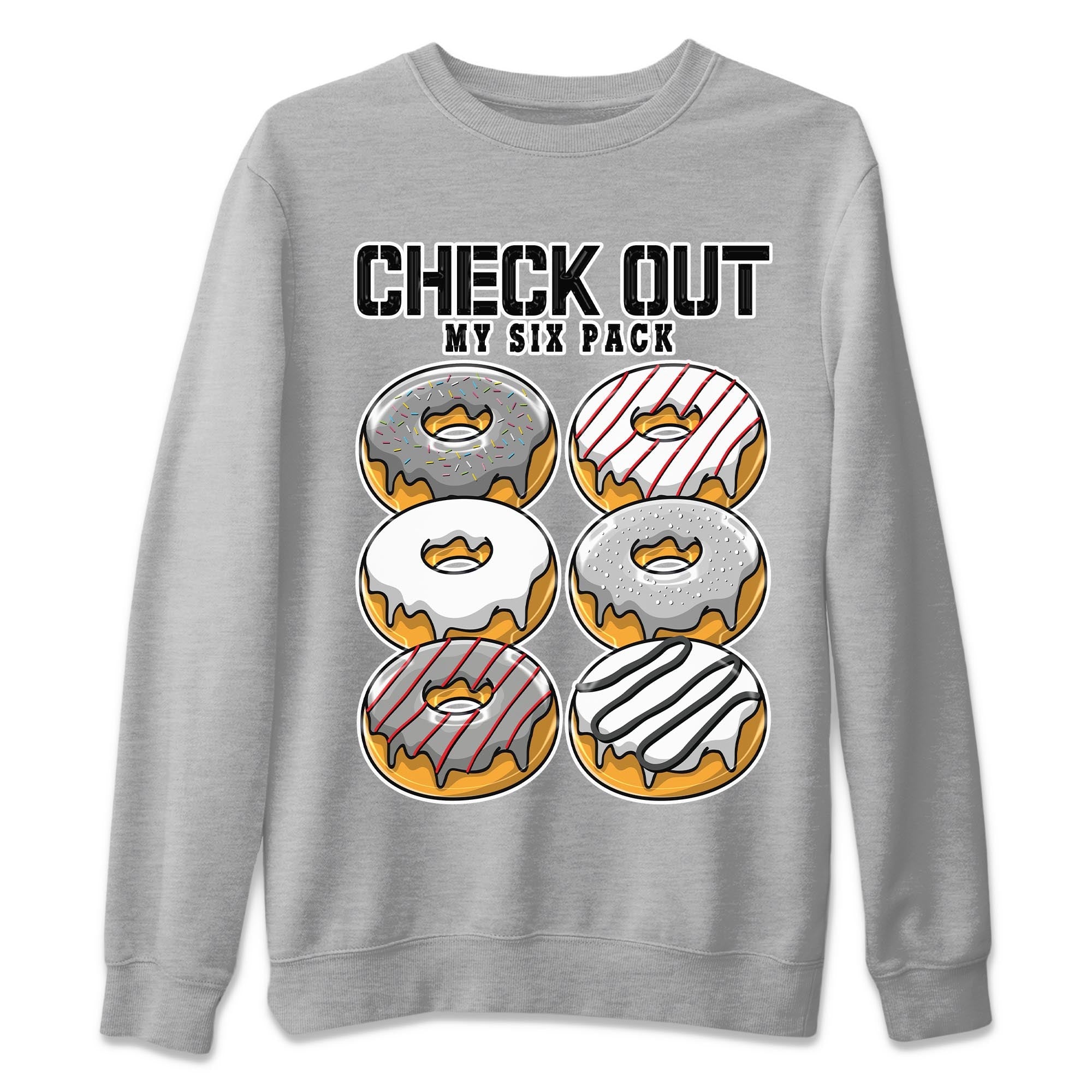 1s High OG Washed Heritage Sneaker Match Tees Check Out My Six Pack Streetwear Sneaker Shirt Air Jordan 1 Washed Heritage Sneaker Release Tees Unisex Shirts Heather Grey 2