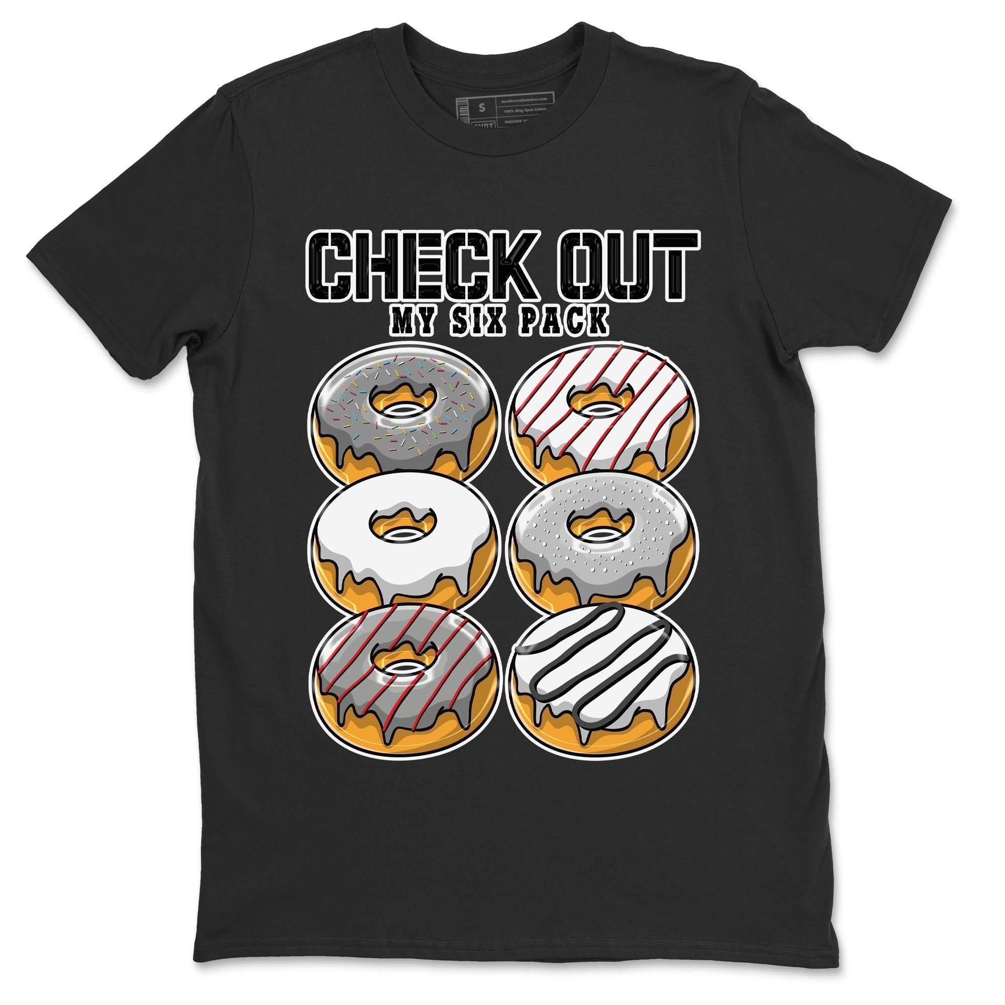 1s High OG Washed Heritage Sneaker Match Tees Check Out My Six Pack Streetwear Sneaker Shirt Air Jordan 1 Washed Heritage Sneaker Release Tees Unisex Shirts Black 2