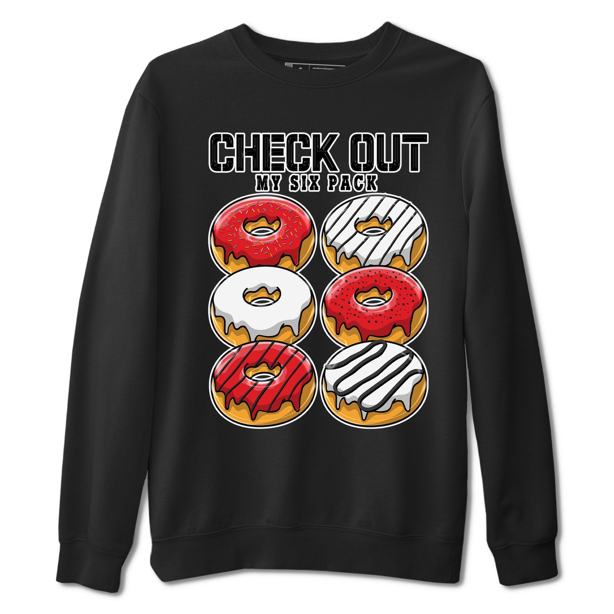 Jordan 12 Retro Cherry shirt to match jordans Varsity Red Check Out My Six Pack special sneaker matching tees 12s Cherry Drip Gear Zone Unisex Black 2 T-Shirt