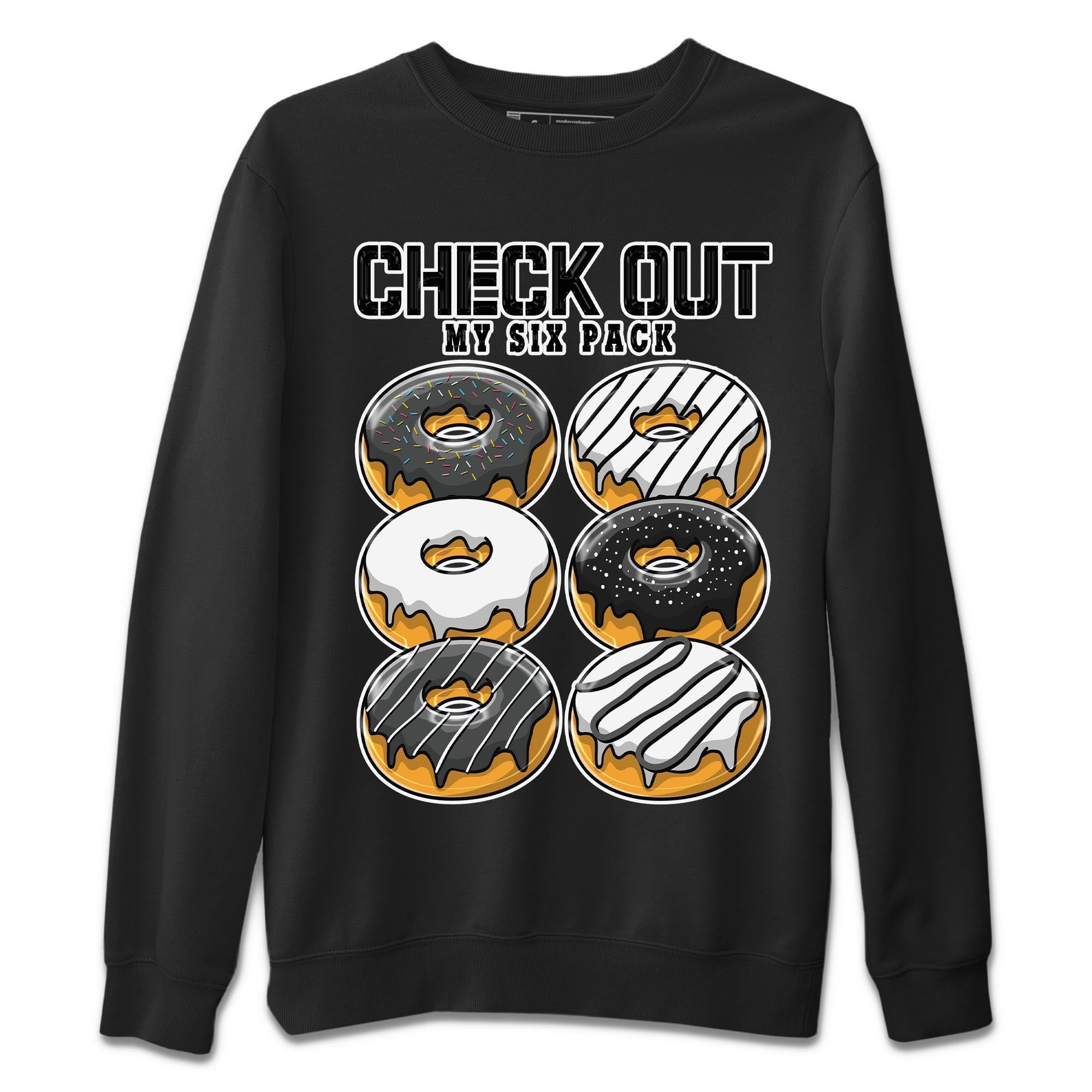Air Jordan 13 Black Flint Sneaker Match Tees Check Out My Six Pack Streetwear Sneaker Shirt AJ 13s Black Flint Sneaker Release Tees Unisex Shirts Black 2