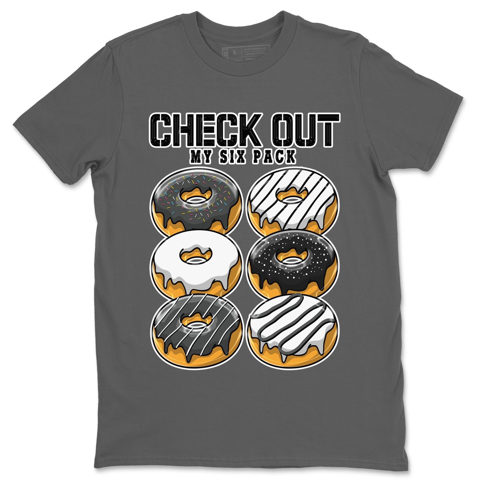 Air Jordan 13 Black Flint Sneaker Match Tees Check Out My Six Pack Streetwear Sneaker Shirt AJ 13s Black Flint Sneaker Release Tees Unisex Shirts Cool Grey 2