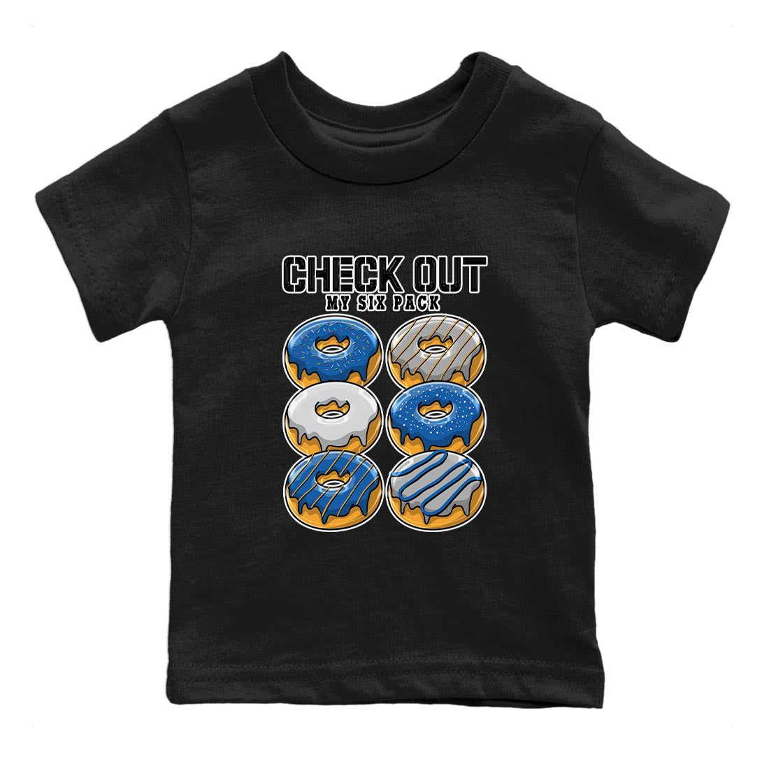Air Jordan 3 Wizards Sneaker Match Tees Check Out My Six Pack Streetwear Sneaker Shirt Air Jordan 3 Wizards Sneaker Release Tees Kids Shirts Black 2